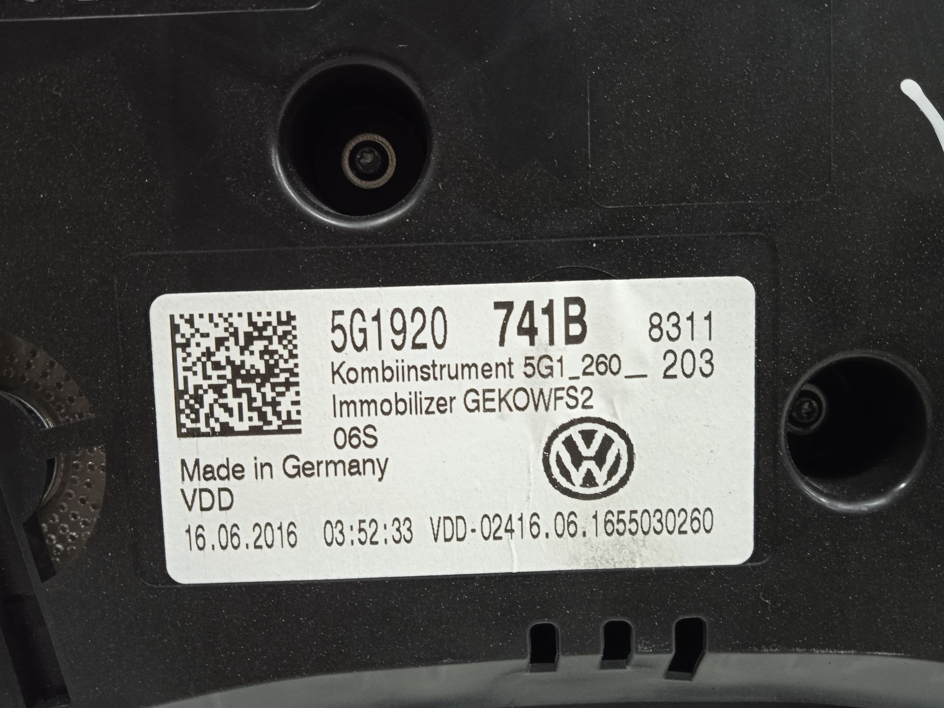 CUADRO INSTRUMENTOS VOLKSWAGEN GOLF VII LIM. BlueMotion