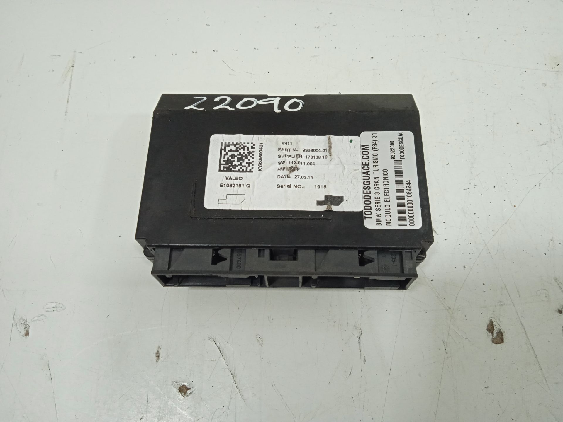 MODULO ELECTRONICO BMW SERIE 3 GRAN TURISMO (F34) 318d   |   03.13 - 12.15