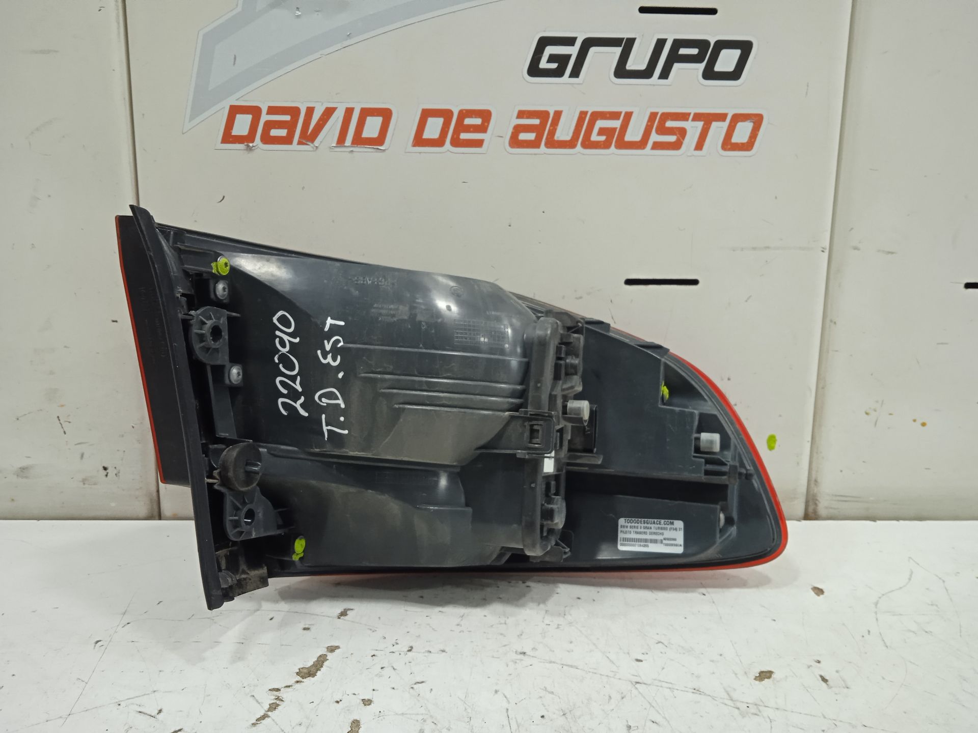 PILOTO TRASERO DERECHO BMW SERIE 3 GRAN TURISMO (F34) 318d   |   03.13 - 12.15