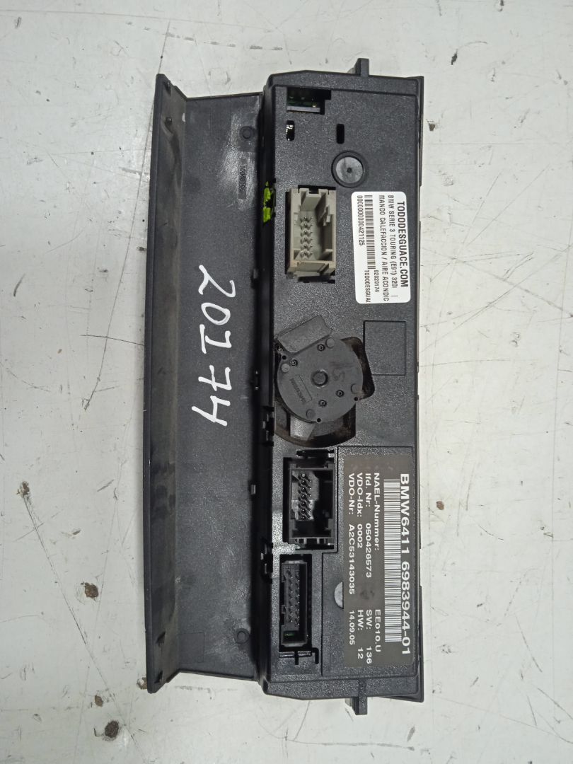 MANDO CALEFACCION / AIRE ACONDICIONADO BMW SERIE 3 TOURING (E91) 320i   |   09.05 - 12.07