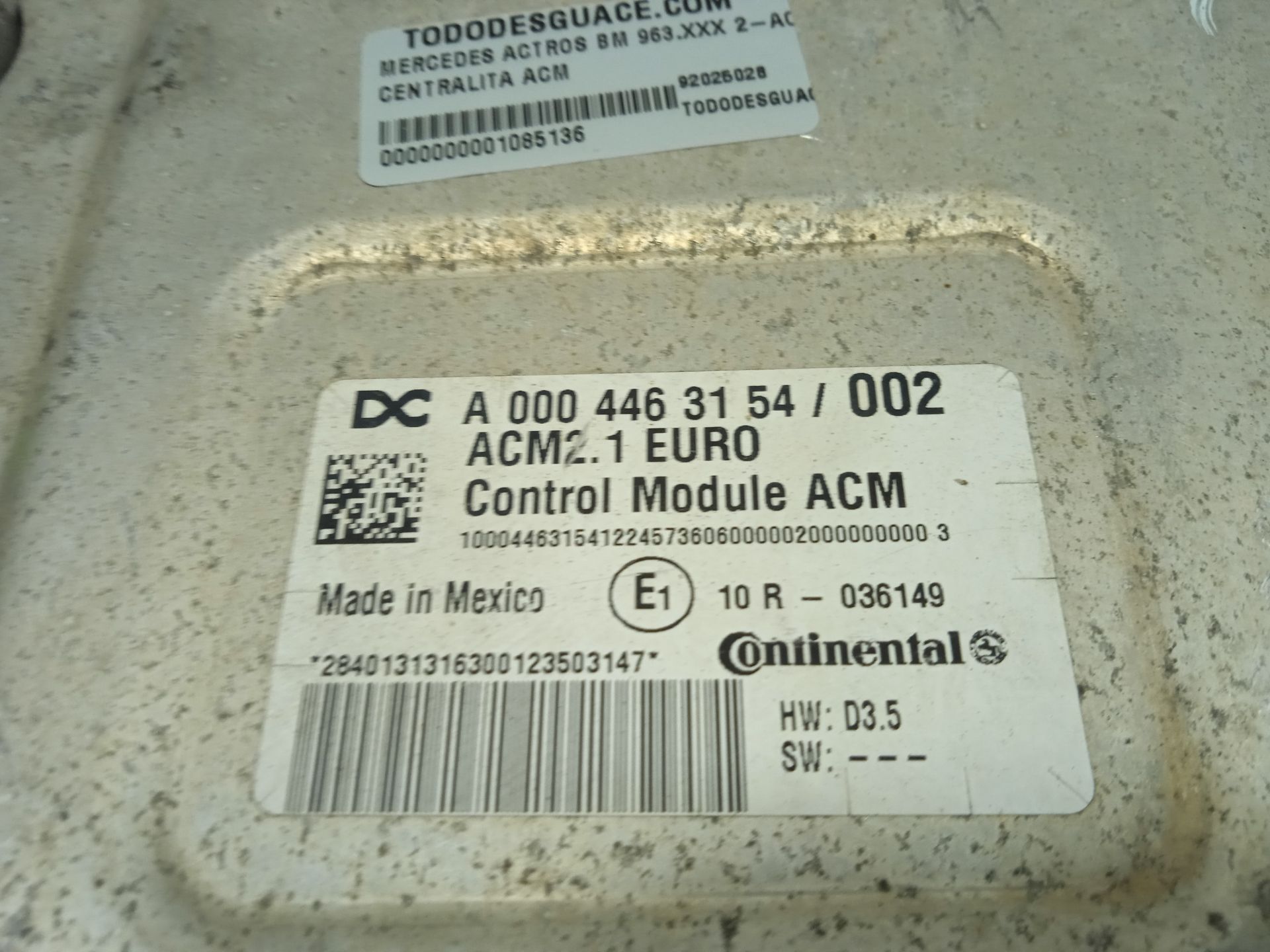 CENTRALITA ACM MERCEDES-BENZ ACTROS BM 963.XXX 2-ACHSER 18XX 4x2 Sattelzugmaschine L BigSpace