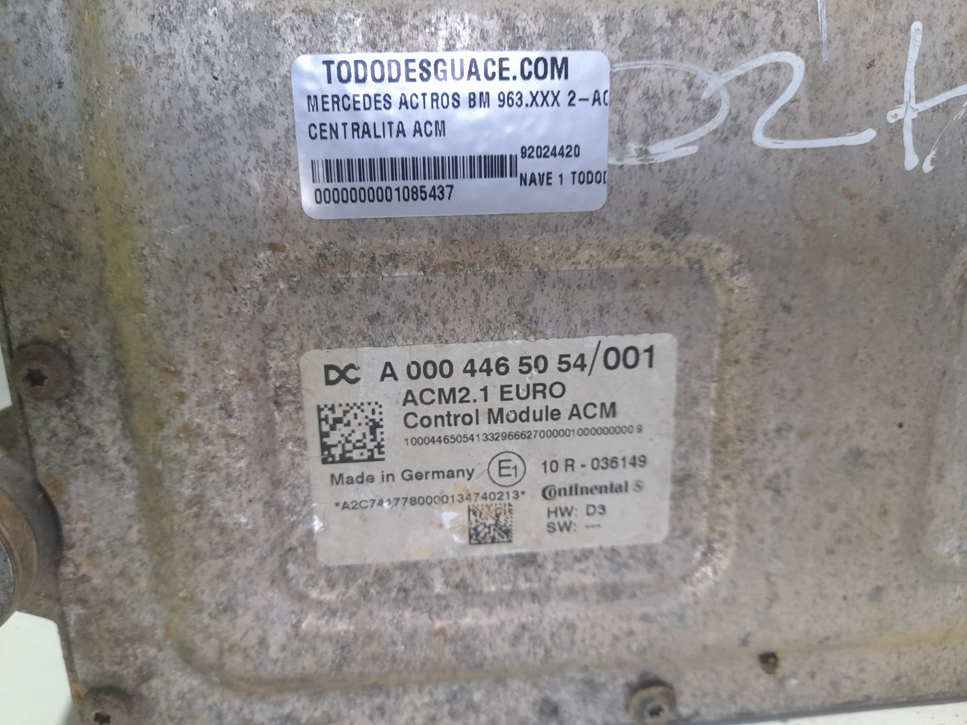 CENTRALITA ACM MERCEDES-BENZ ACTROS BM 963.XXX 2-ACHSER 18XX 4x2 Sattelzugmaschine L BigSpace