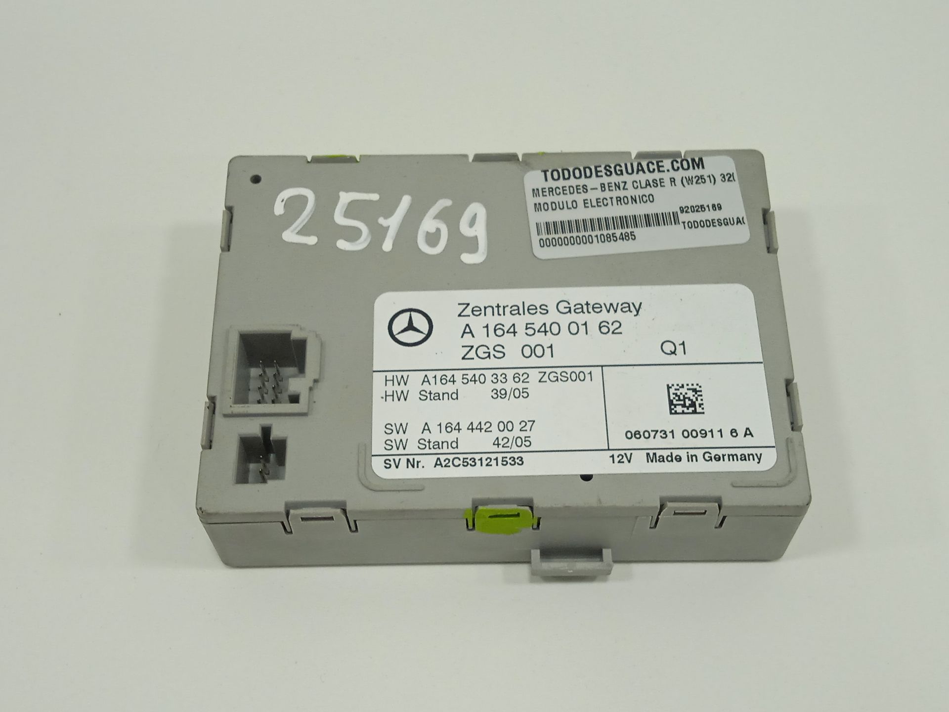 MODULO ELECTRONICO MERCEDES-BENZ CLASE R (W251) 320 CDI (251.022)