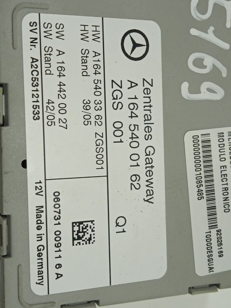 MODULO ELECTRONICO MERCEDES-BENZ CLASE R (W251) 320 CDI (251.022)
