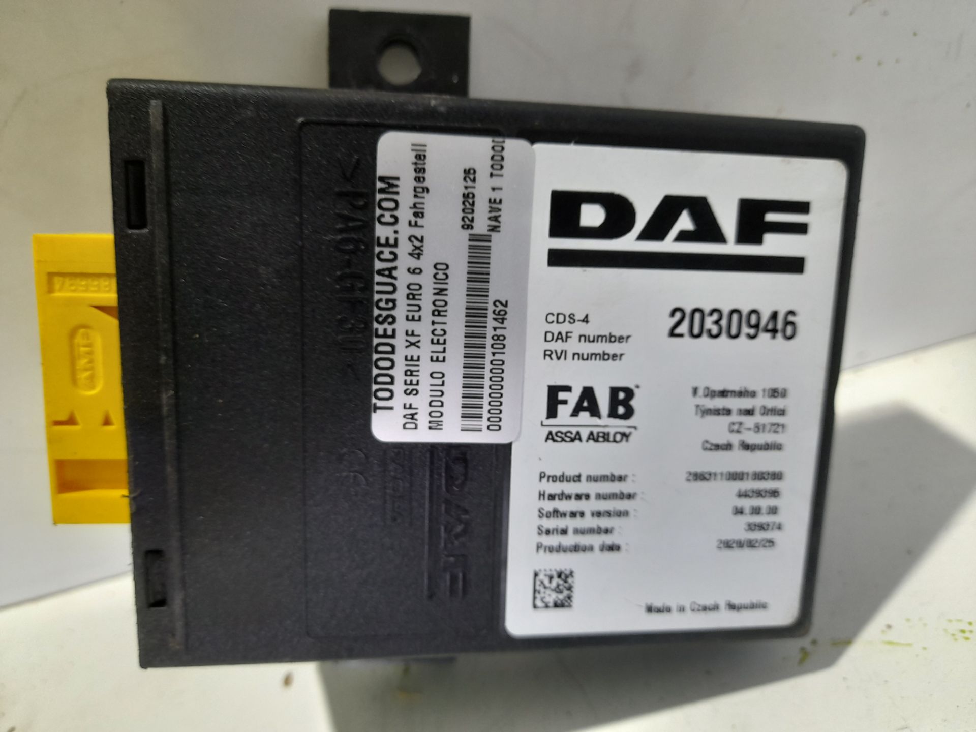 MODULO ELECTRONICO DAF SERIE XF EURO 6 4x2 Fahrgestell Comfort Cab