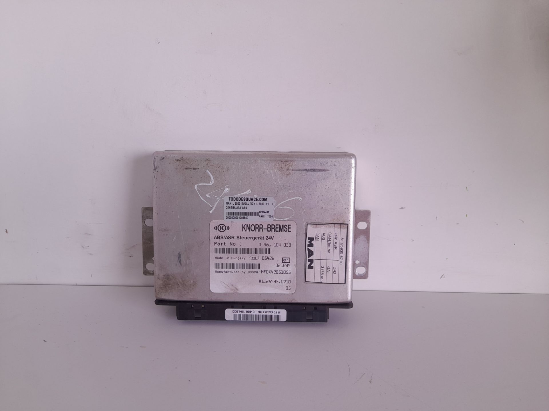CENTRALITA ABS MAN L 2000 EVOLUTION L 2000  FG   LLC M (Largura mediana)
