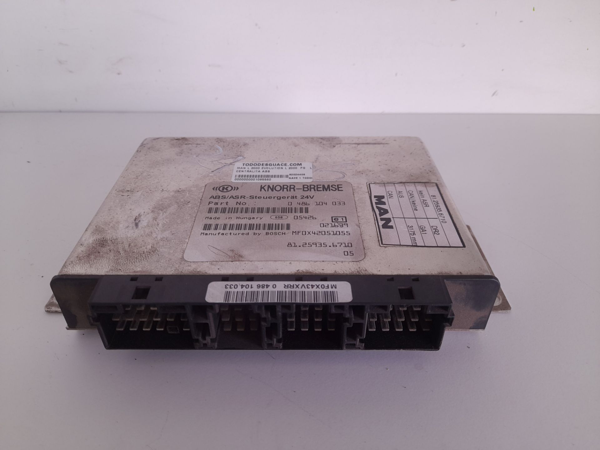 CENTRALITA ABS MAN L 2000 EVOLUTION L 2000  FG   LLC M (Largura mediana)