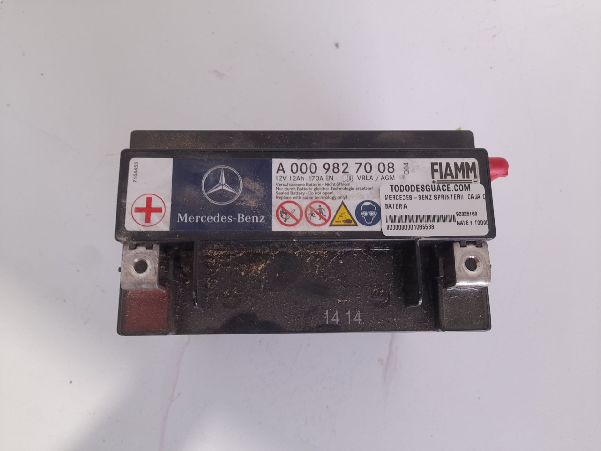 BATERIA MERCEDES-BENZ SPRINTERII CAJA CERRADA (DESDE 01.06) *