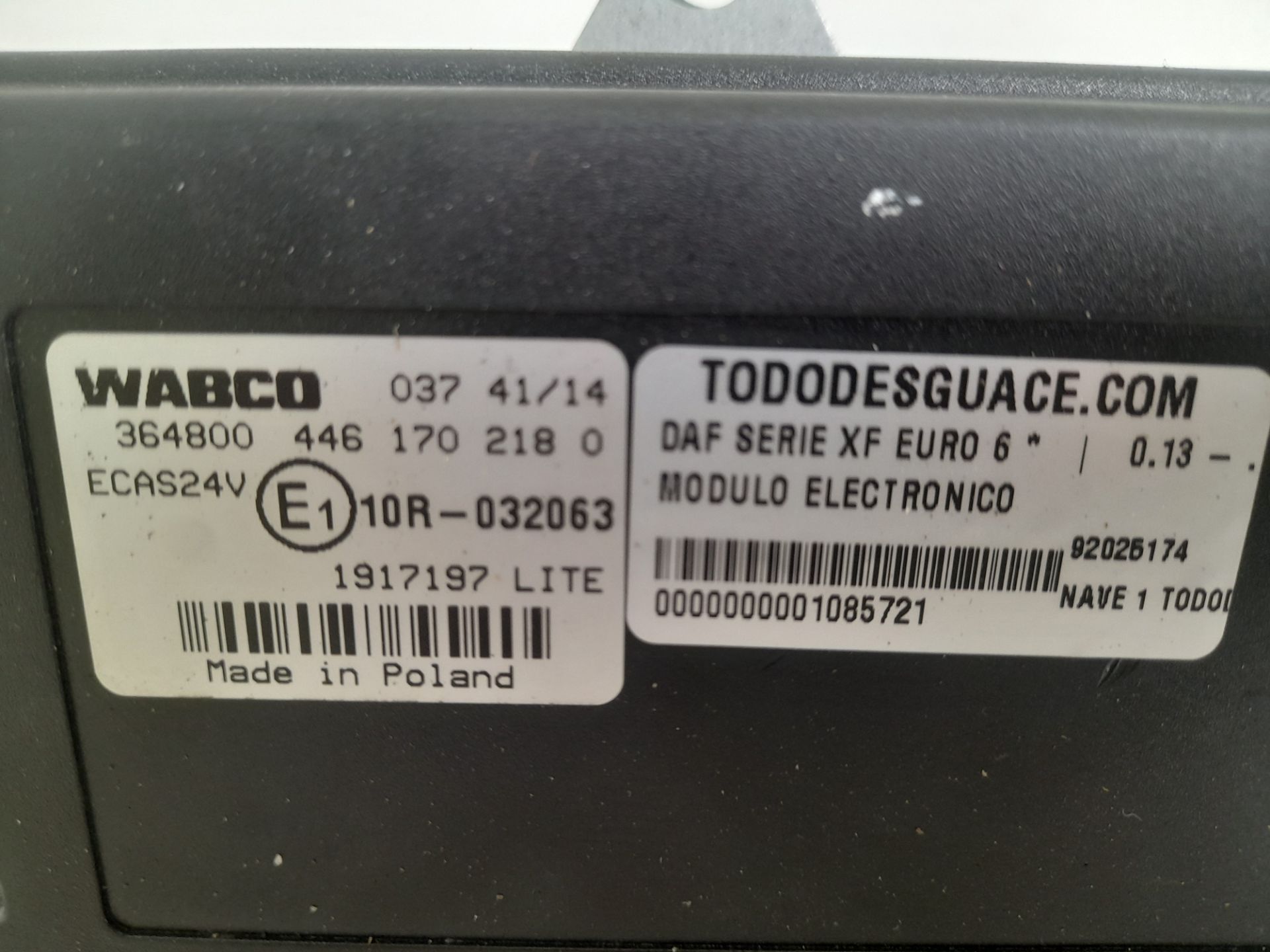 MODULO ELECTRONICO DAF SERIE XF EURO 6 4x2 Fahrgestell Space-Cab