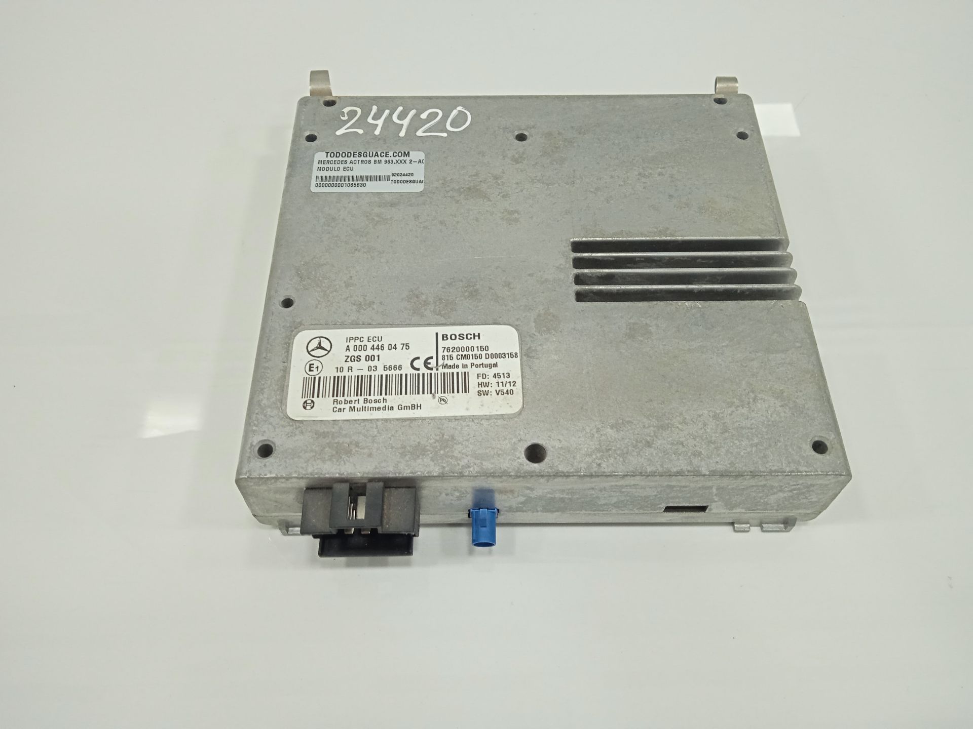 MODULO ECU MERCEDES-BENZ ACTROS BM 963.XXX 2-ACHSER 18XX 4x2 Sattelzugmaschine L BigSpace