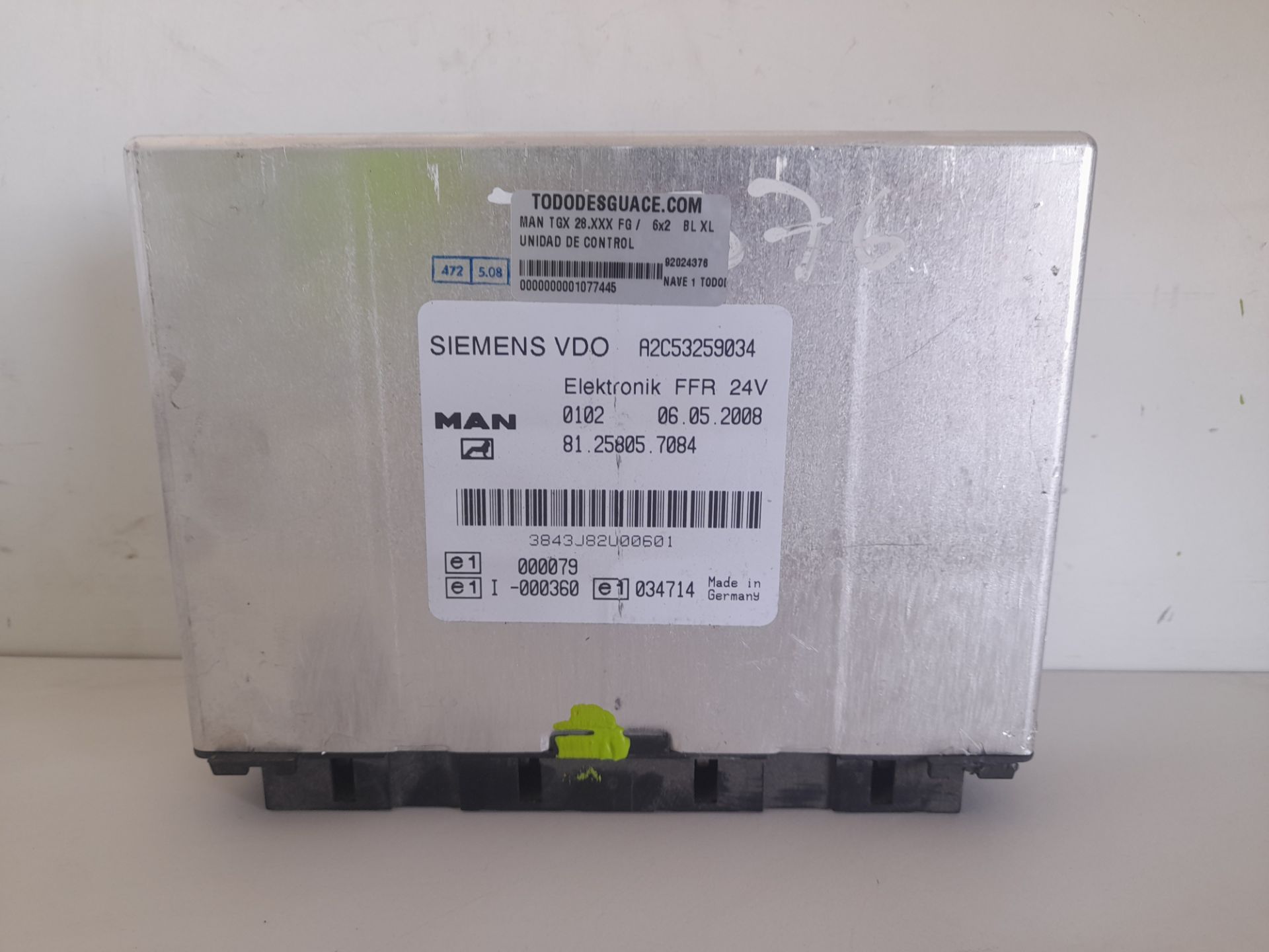 UNIDAD DE CONTROL MAN TGX 28.XXX FG /   6x2   BL XL