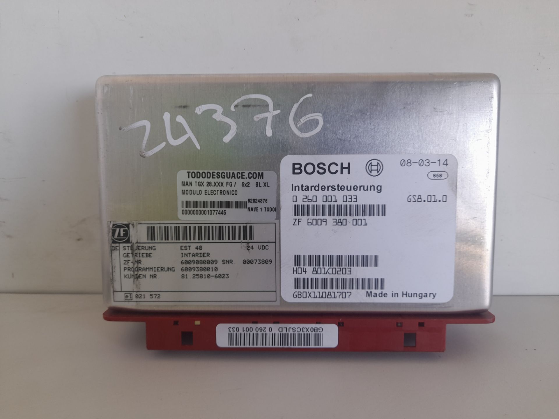 MODULO ELECTRONICO MAN TGX 28.XXX FG /   6x2   BL XL