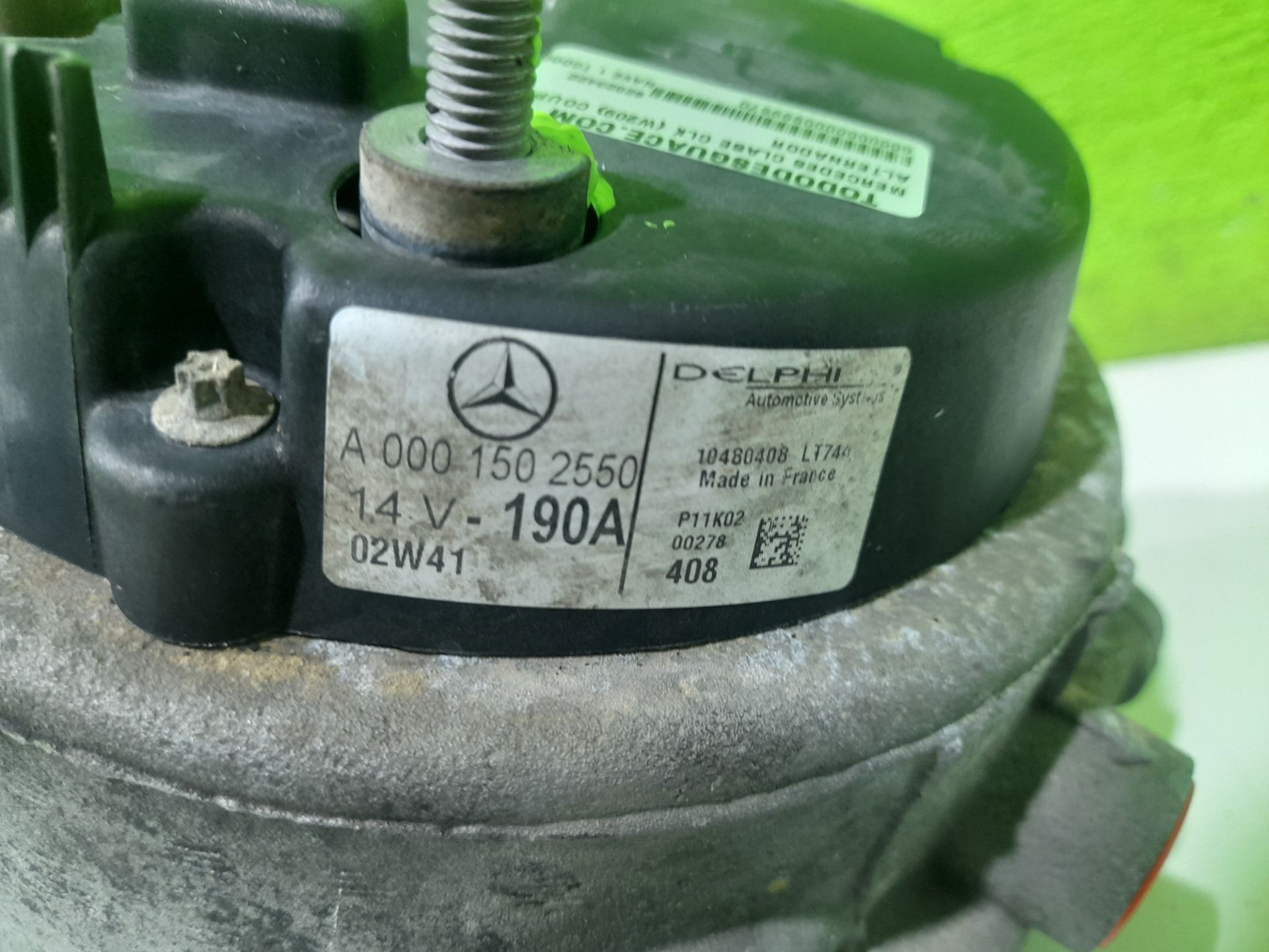 ALTERNADOR MERCEDES-BENZ CLASE CLK (W209) COUPE 270 CDI (209.316)