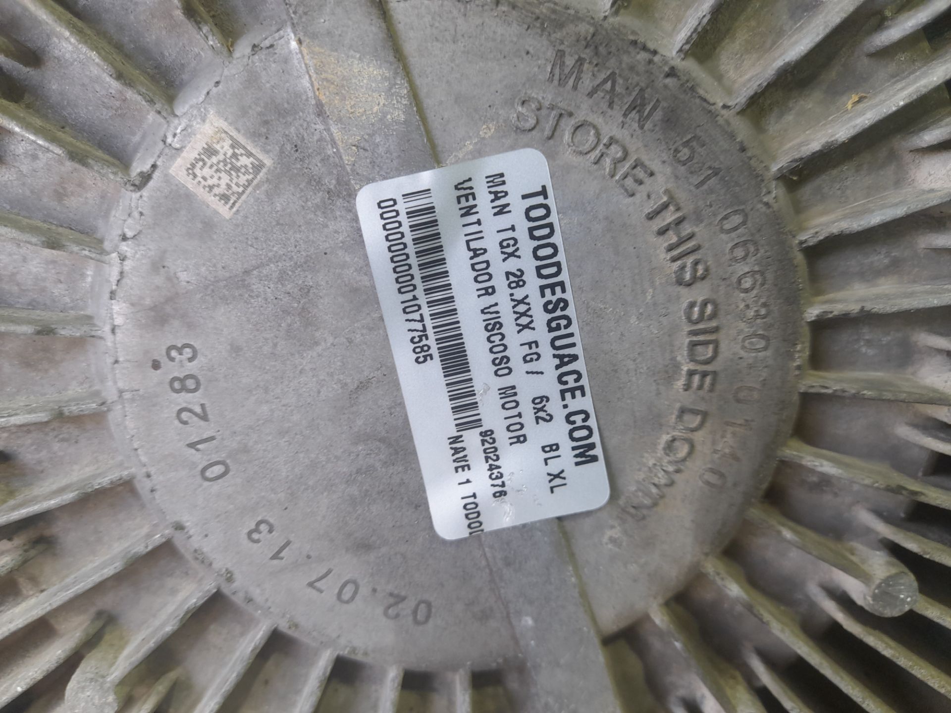 VENTILADOR VISCOSO MOTOR MAN TGX 28.XXX FG /   6x2   BL XL