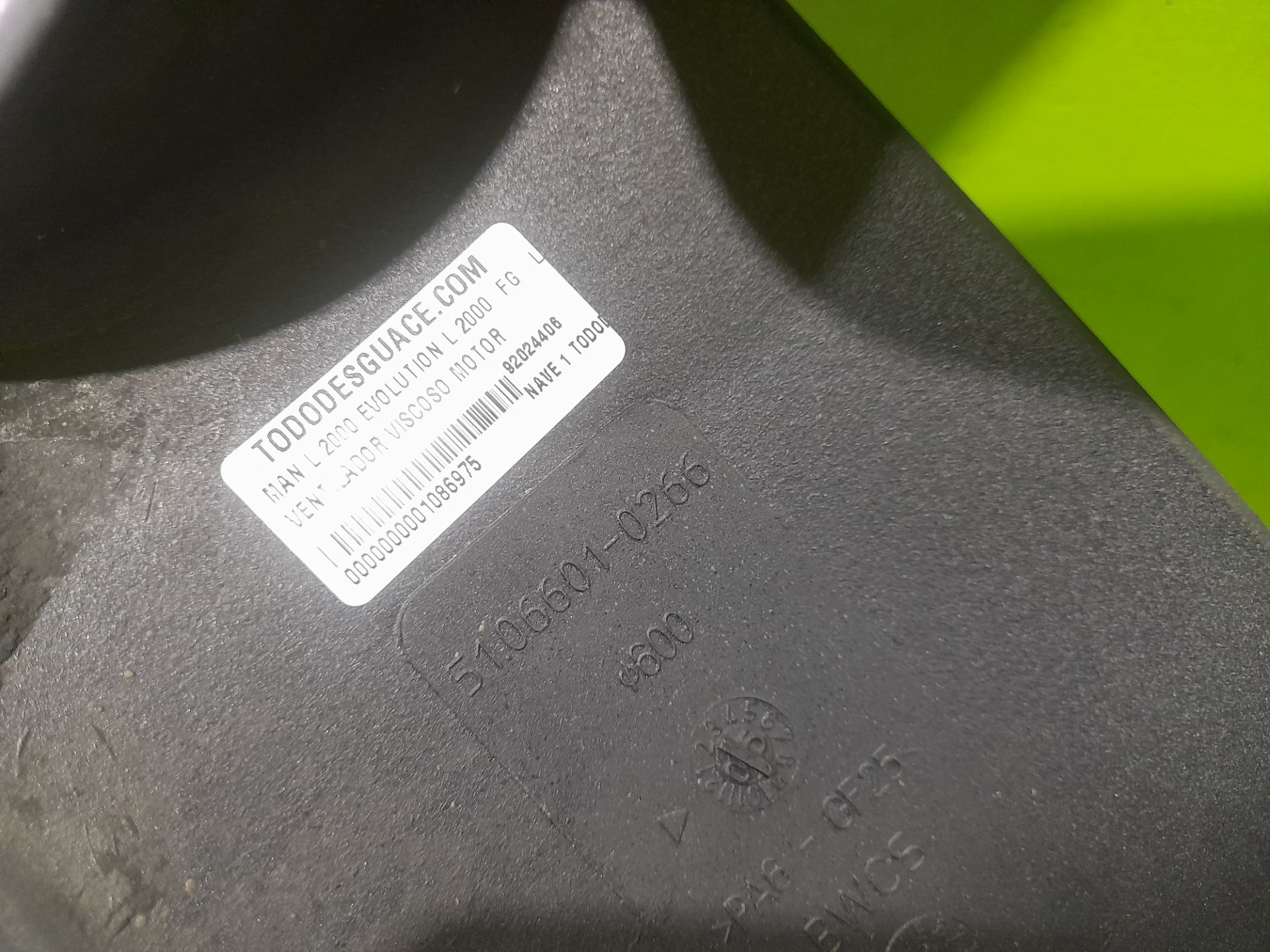 VENTILADOR VISCOSO MOTOR MAN L 2000 EVOLUTION L 2000  FG   LLC M (Largura mediana)