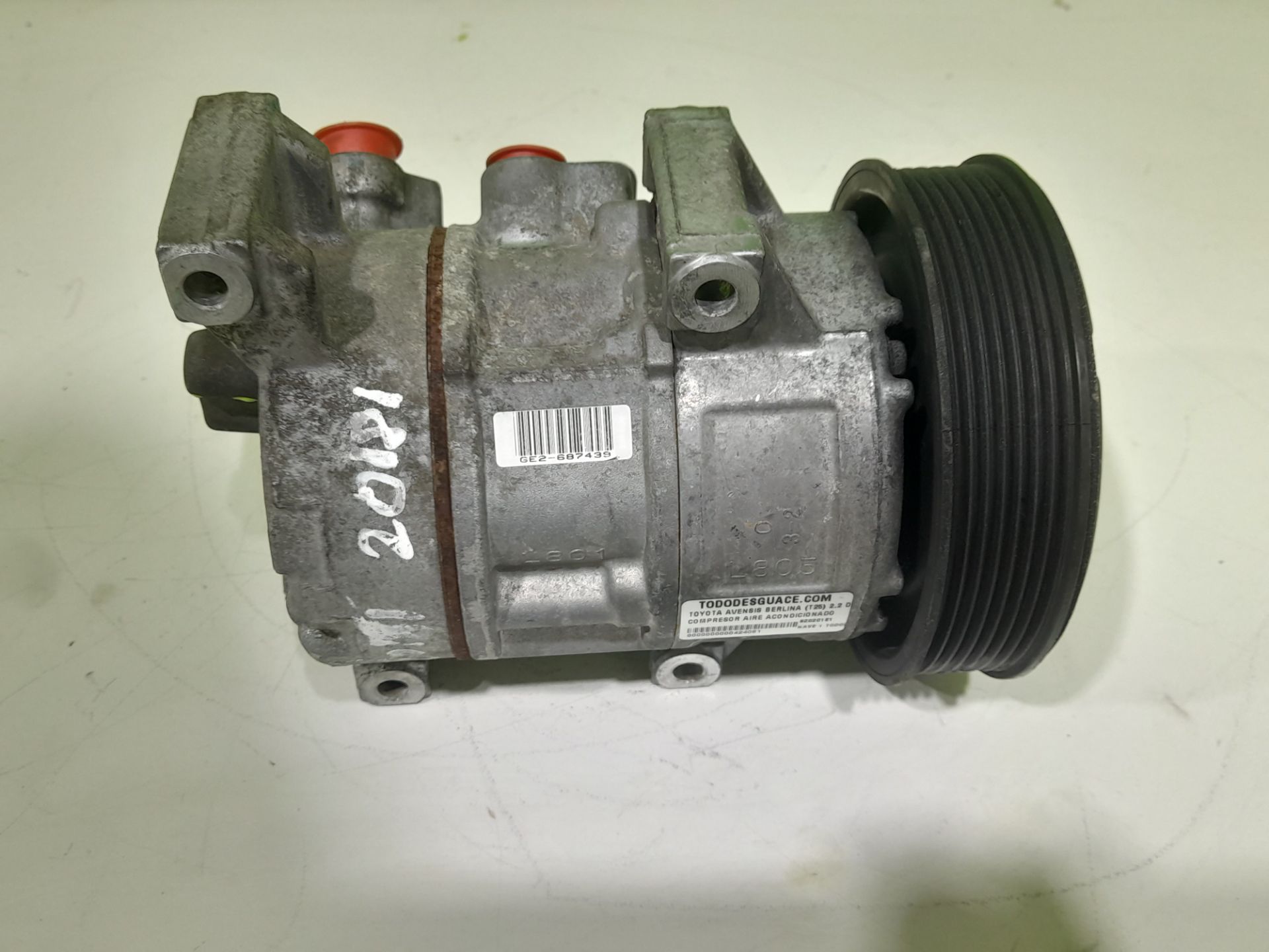 COMPRESOR AIRE ACONDICIONADO TOYOTA AVENSIS BERLINA (T25) 2.2 D-4D Executive Berlina (5-ptas.)   |   05.05 - 12.09