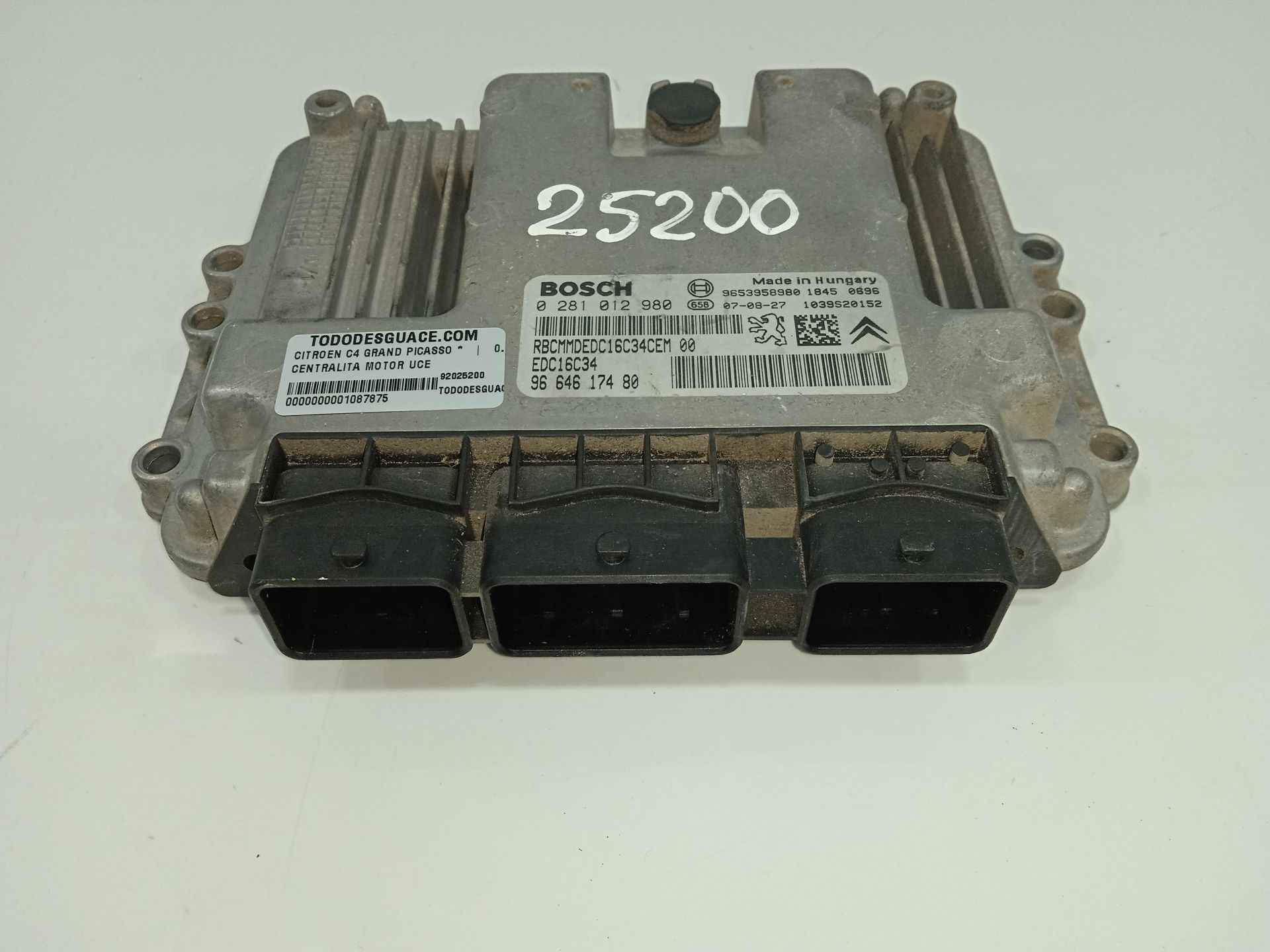 CENTRALITA MOTOR UCE CITROEN C4 GRAND PICASSO *