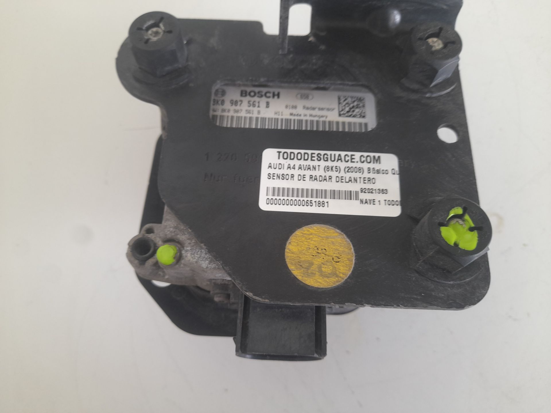 SENSOR DE RADAR DELANTERO AUDI A4 AVANT (8K5) (2008) Básico Quattro   |   01.12 - 12.15
