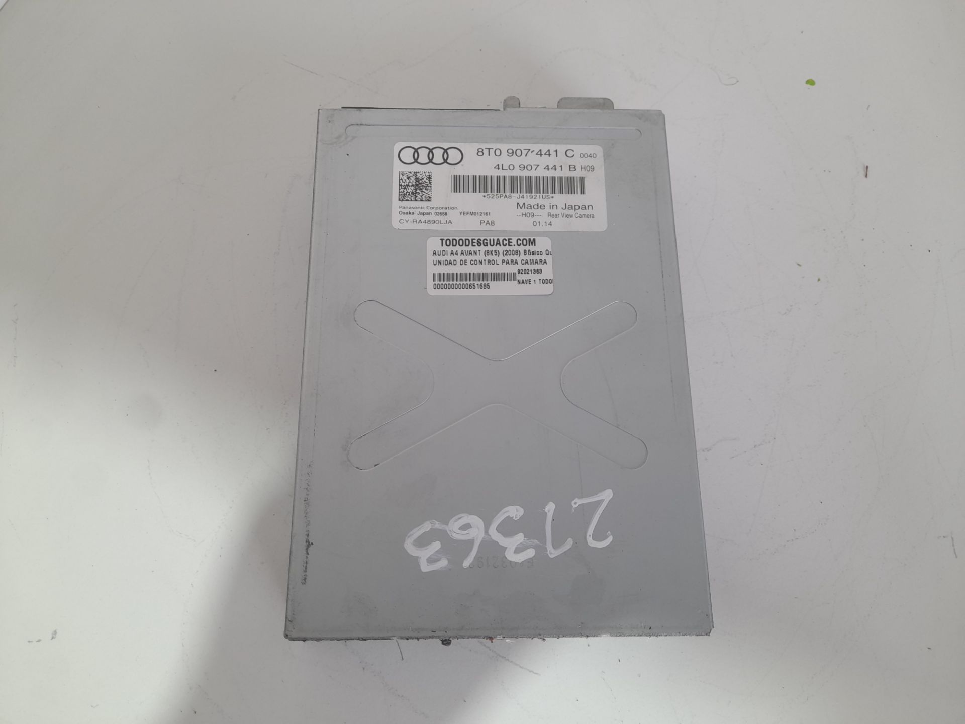 UNIDAD DE CONTROL PARA CAMARA AUDI A4 AVANT (8K5) (2008) Básico Quattro   |   01.12 - 12.15