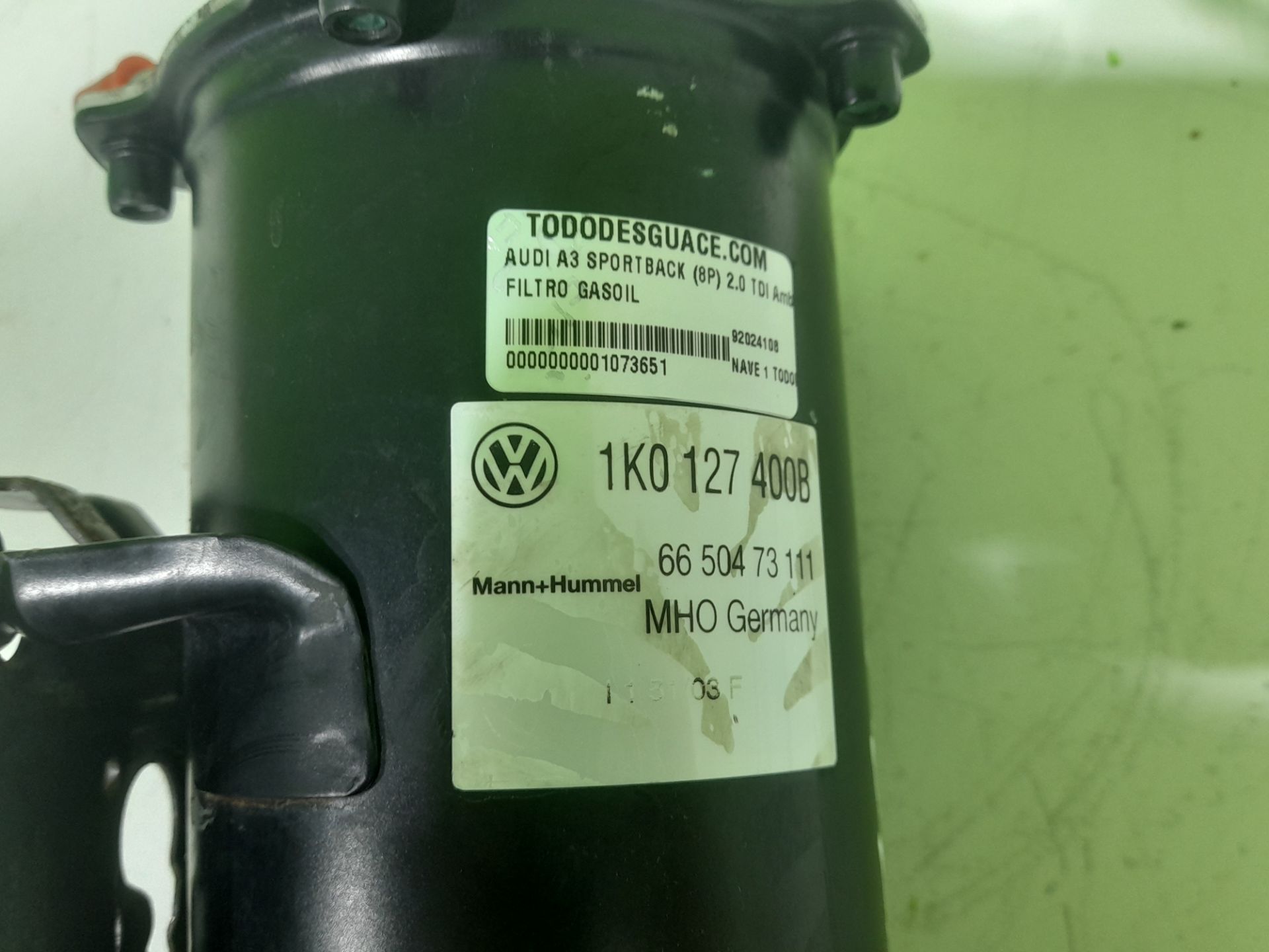 FILTRO GASOIL AUDI A3 SPORTBACK (8P) 2.0 TDI Ambiente (DPF)