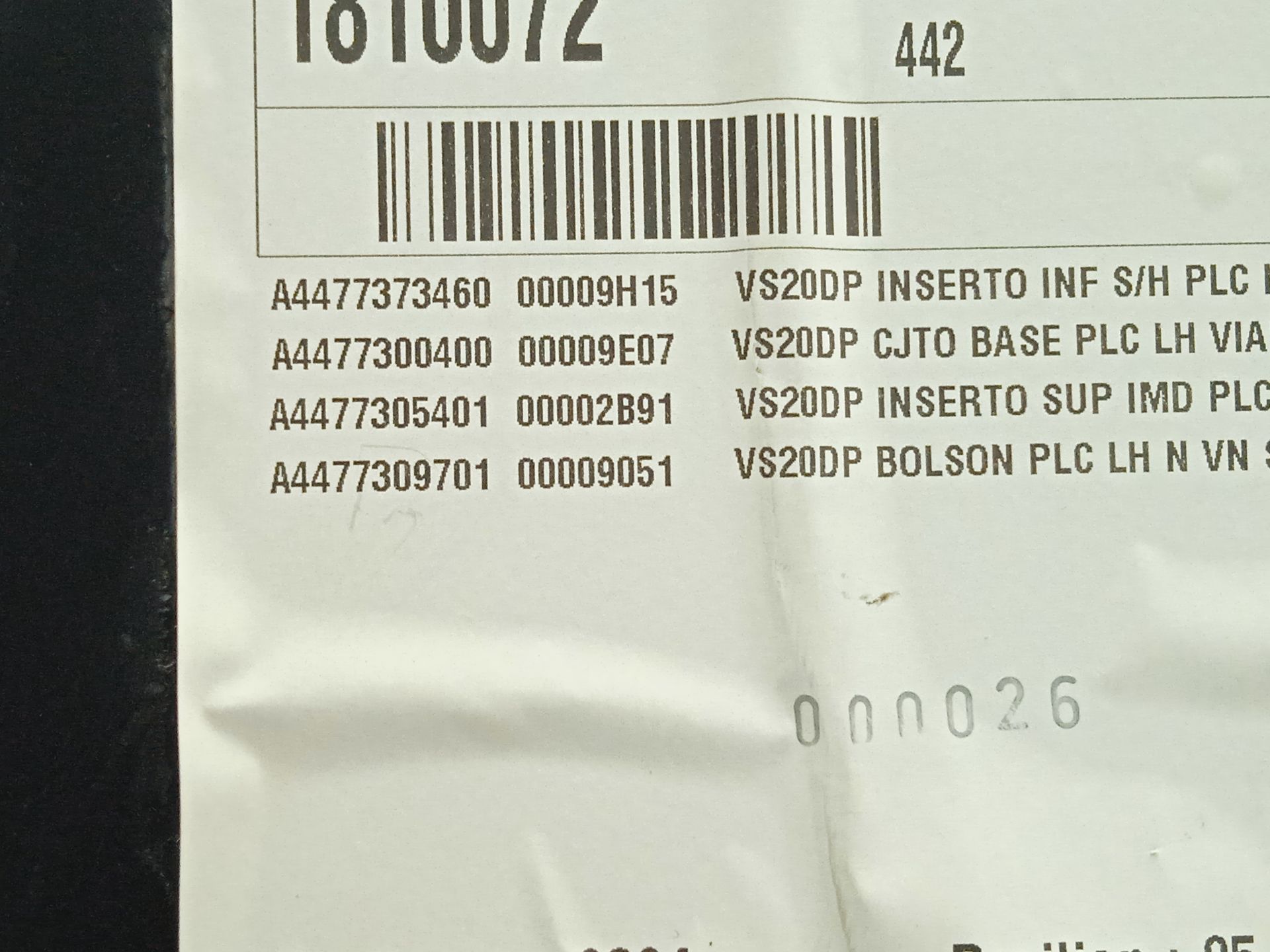 PAÑO PUERTA TRASERO IZQUIERDO MERCEDES-BENZ EQV -CLASE (447) *