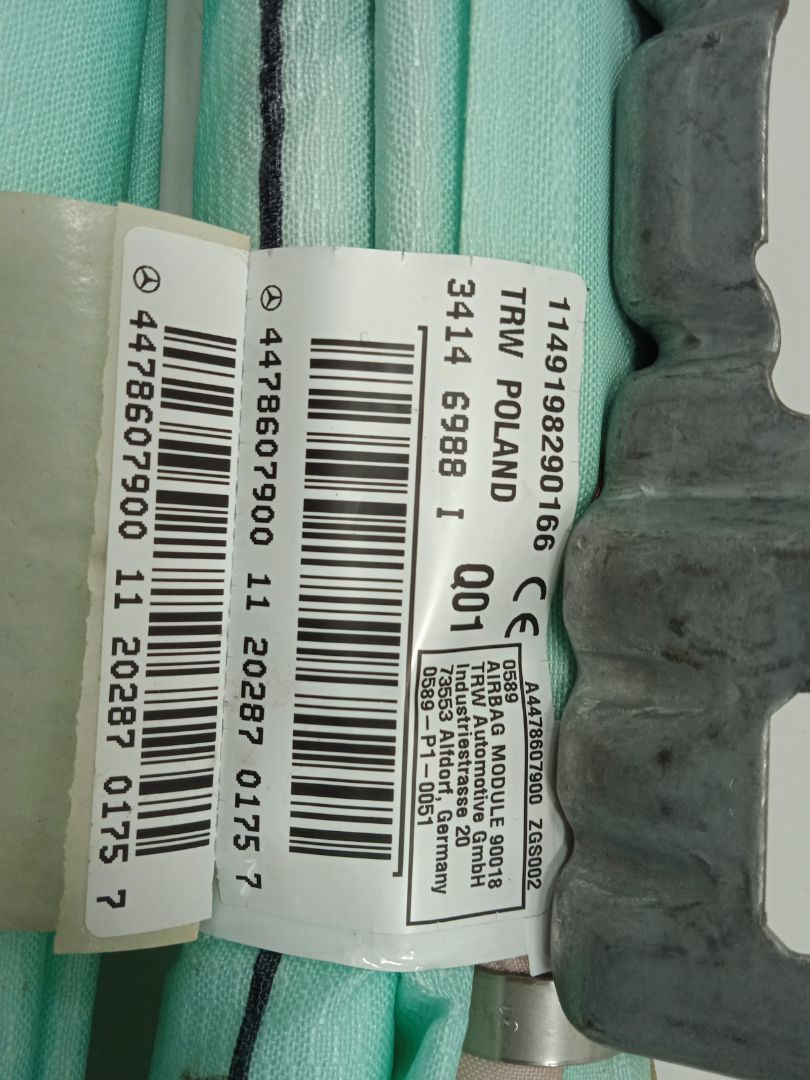 AIRBAG CORTINA DELANTERO DERECHO