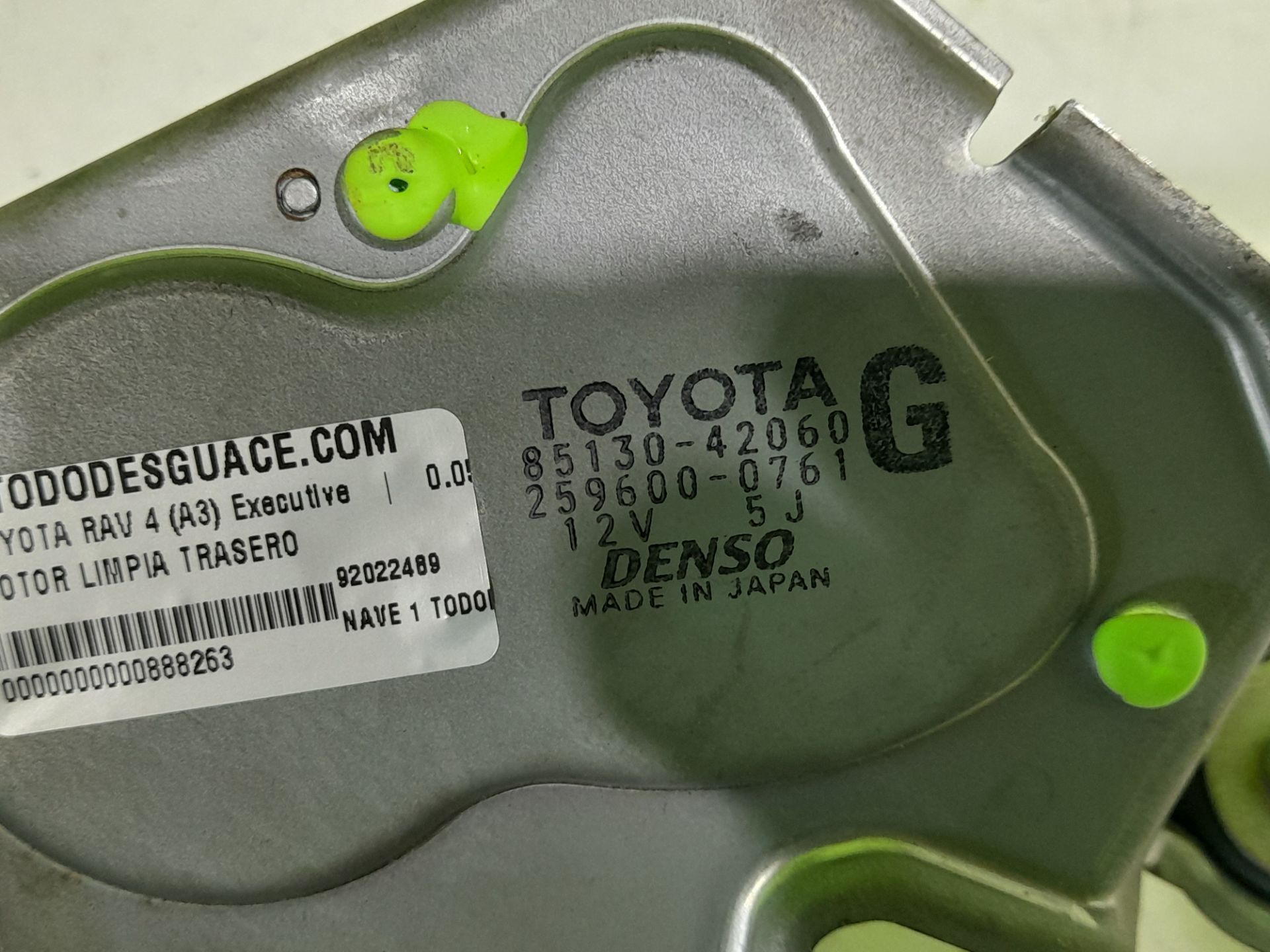 MOTOR LIMPIA TRASERO TOYOTA RAV 4 (A3) Executive   |   0.05 - ...