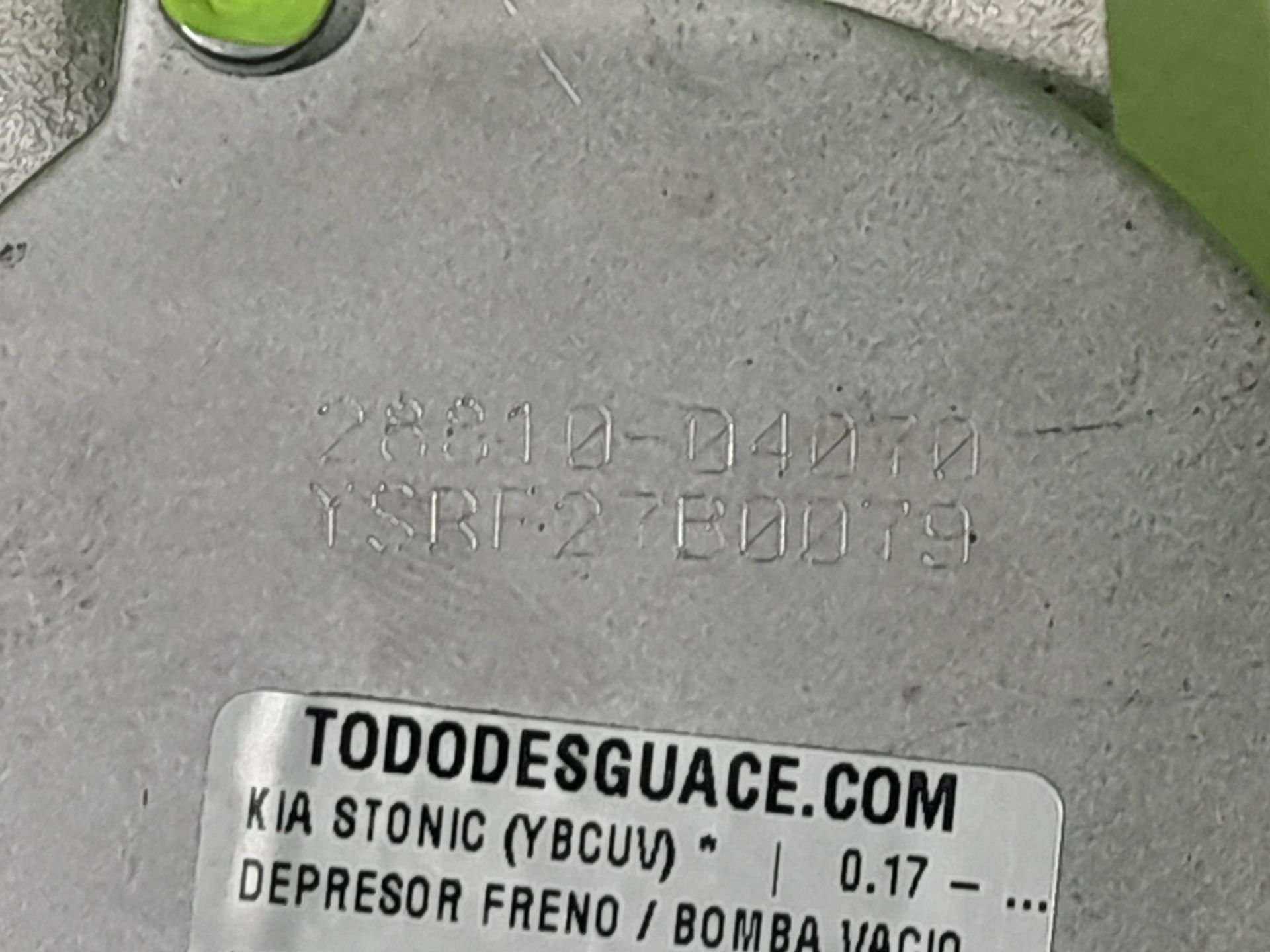 DEPRESOR FRENO / BOMBA VACIO
