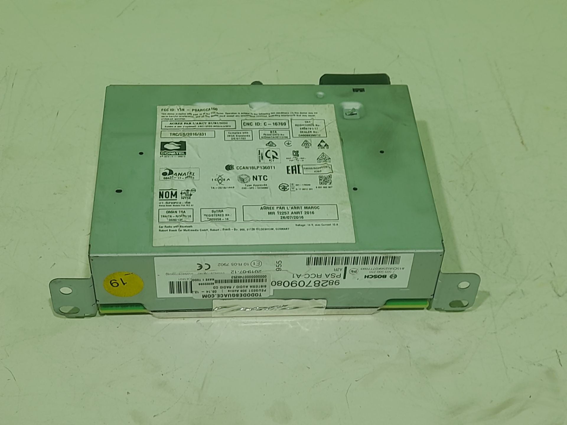 SISTEMA AUDIO / RADIO CD PEUGEOT 308 Active   |   06.14 - 12.20