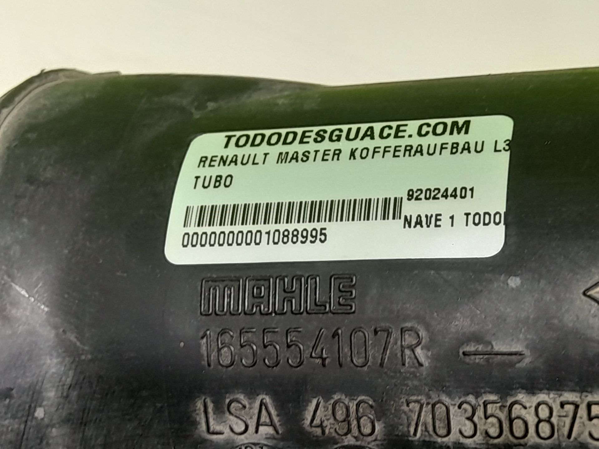 TUBO RENAULT MASTER KOFFERAUFBAU L3H1 3,5t