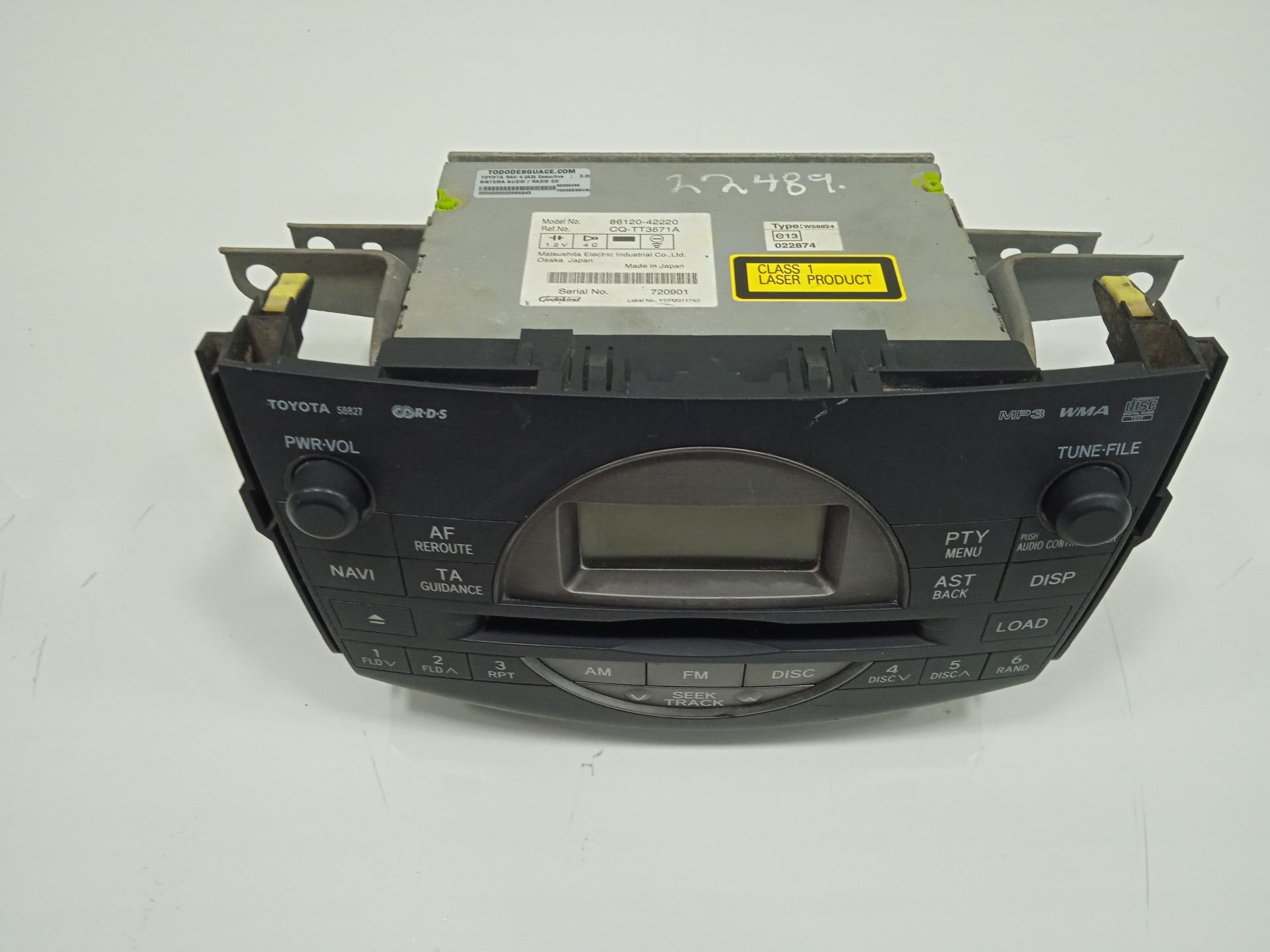 SISTEMA AUDIO / RADIO CD TOYOTA RAV 4 (A3) Executive   |   0.05 - ...
