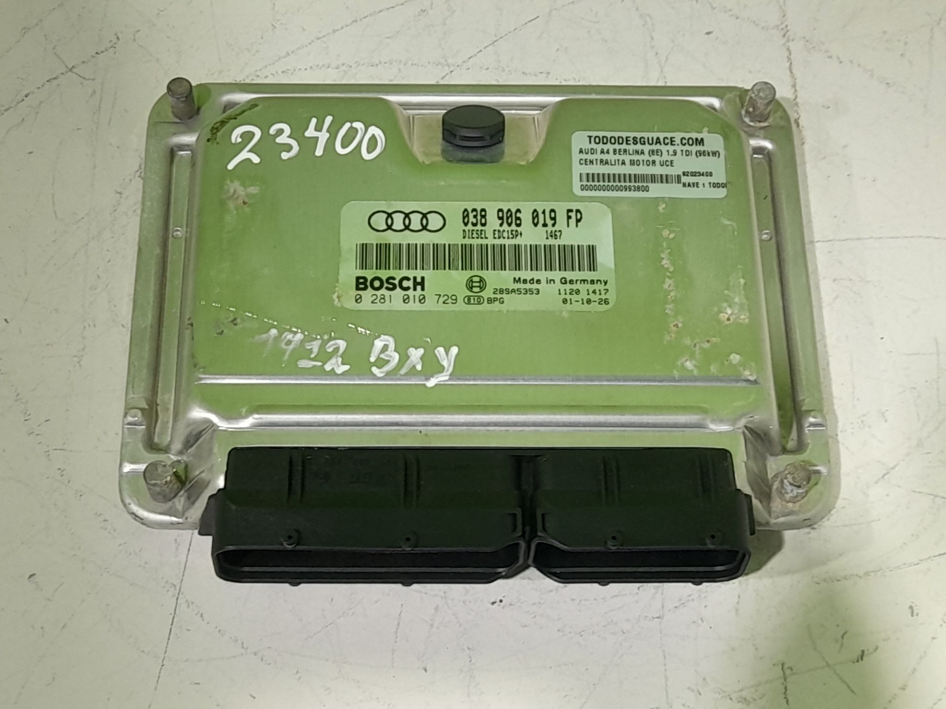 CENTRALITA MOTOR UCE AUDI A4 BERLINA (8E) 1.9 TDI (96kW)
