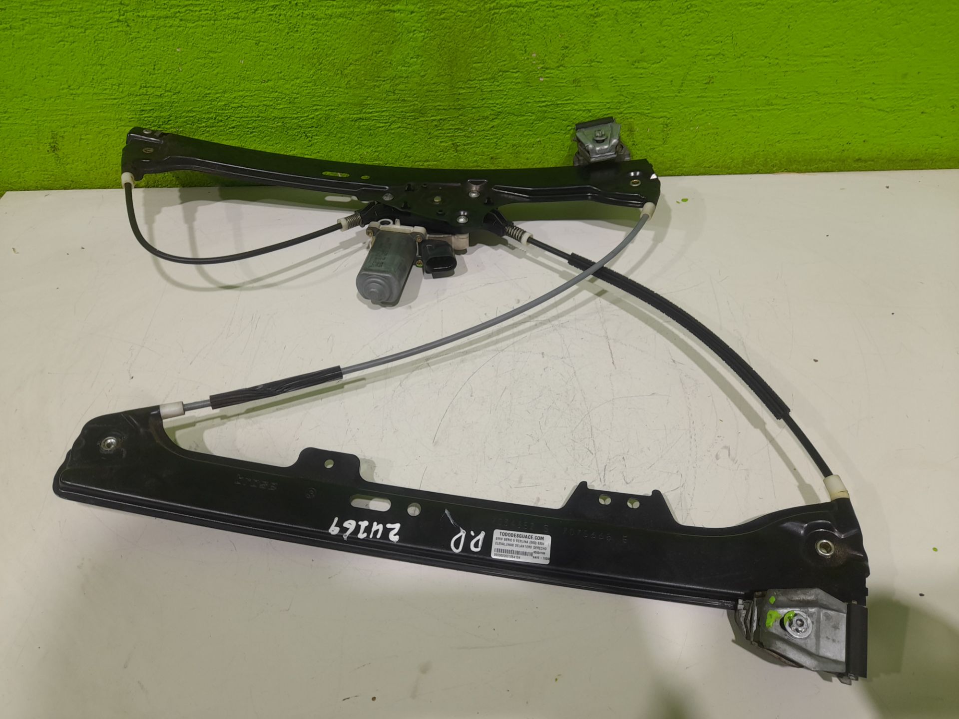 ELEVALUNAS DELANTERO DERECHO BMW SERIE 5 BERLINA (E60) 530d
