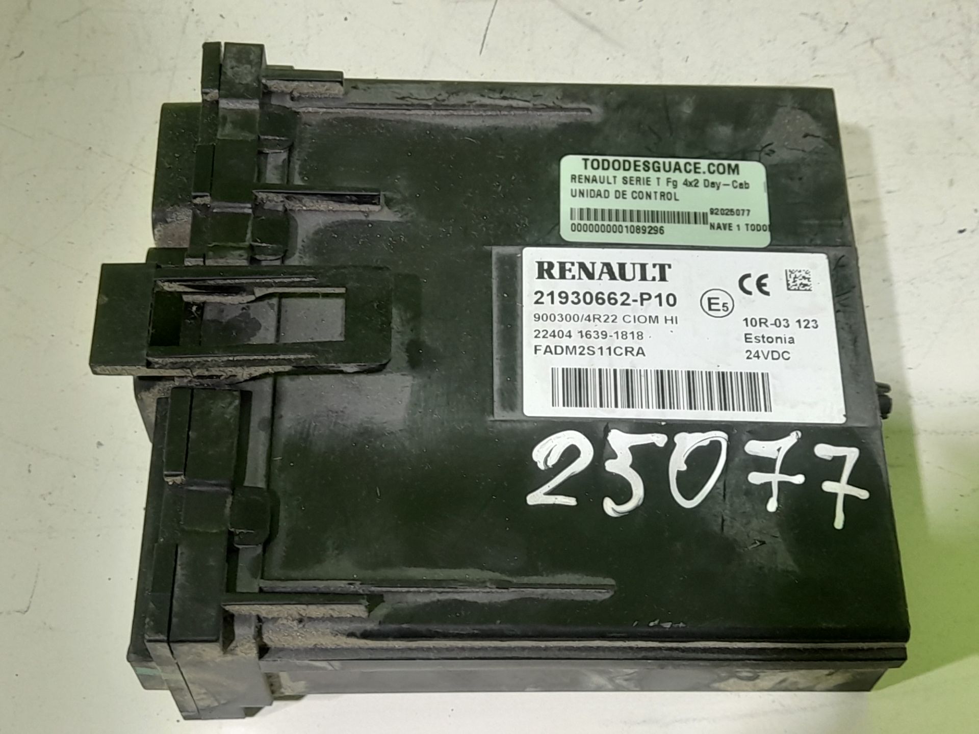 UNIDAD DE CONTROL RENAULT SERIE T Fg 4x2 Day-Cab