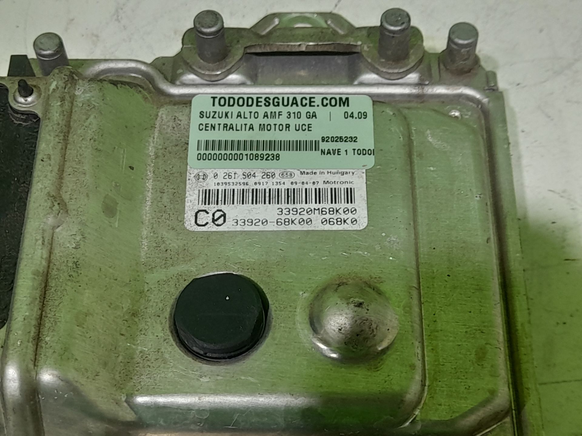 CENTRALITA MOTOR UCE SUZUKI ALTO AMF 310 GA