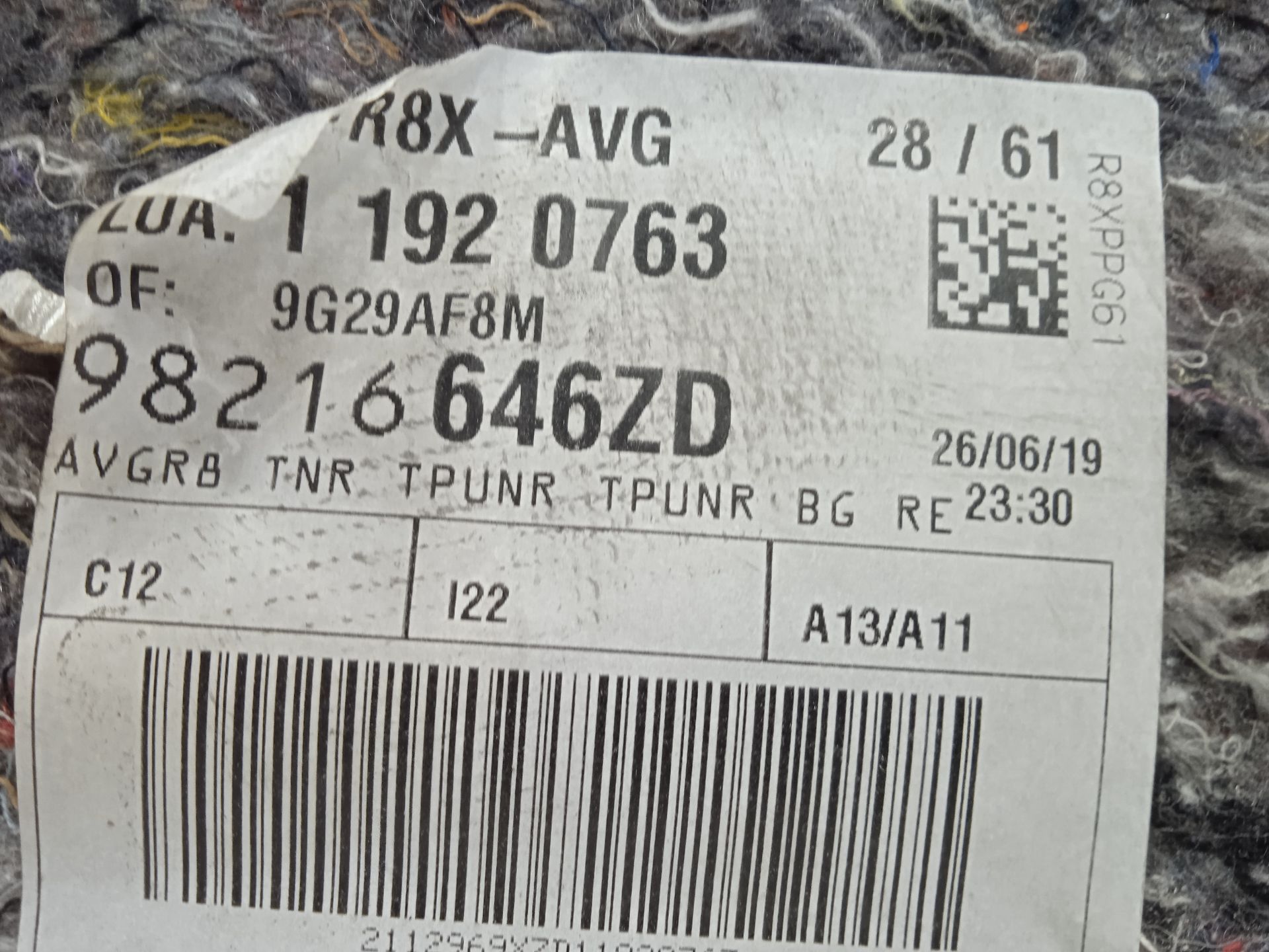 PAÑO PUERTA DELANTERO IZQUIERDO PEUGEOT 508 SW ALLURE PACK