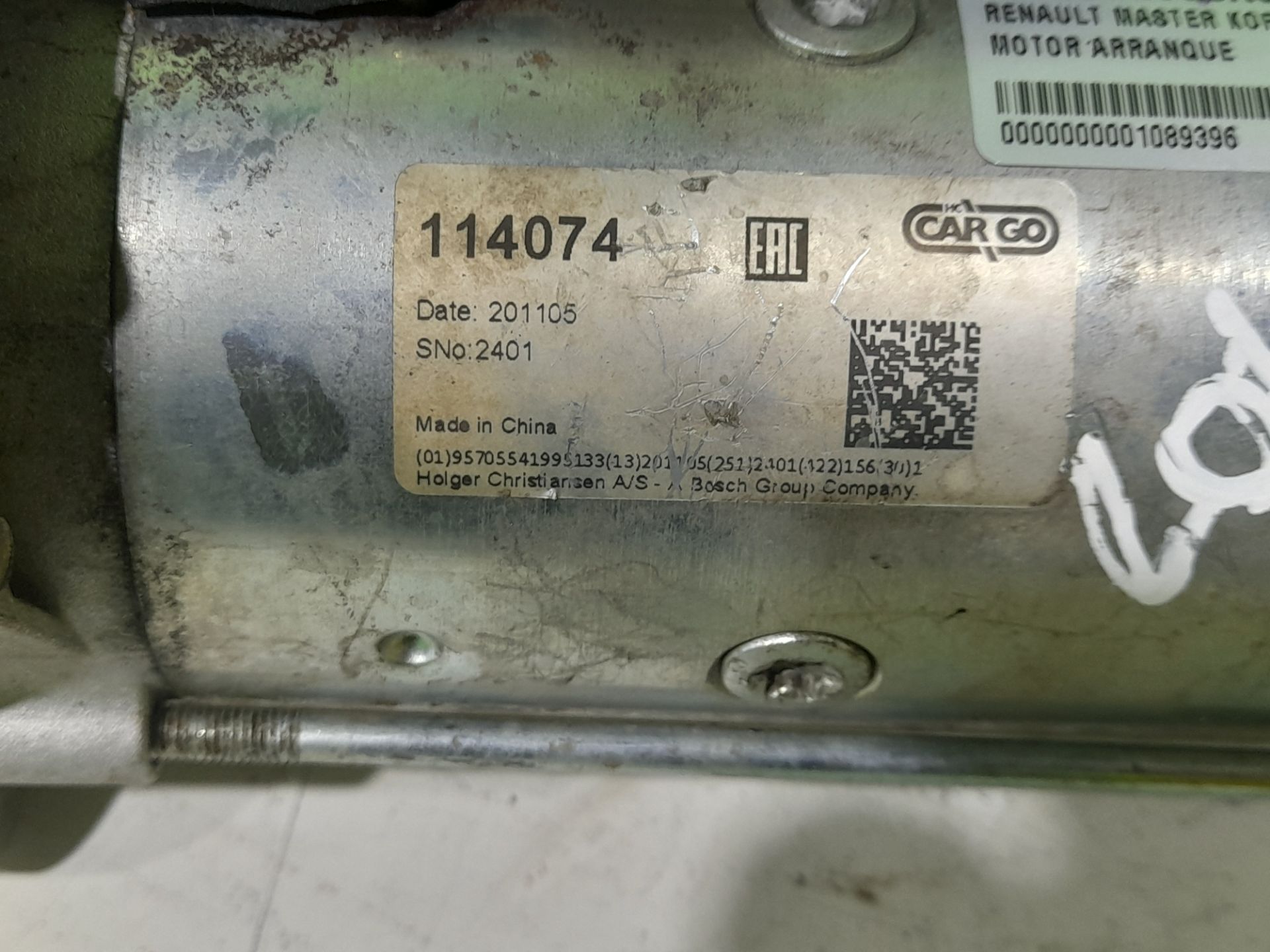 MOTOR ARRANQUE RENAULT MASTER KOFFERAUFBAU L3H1 3,5t