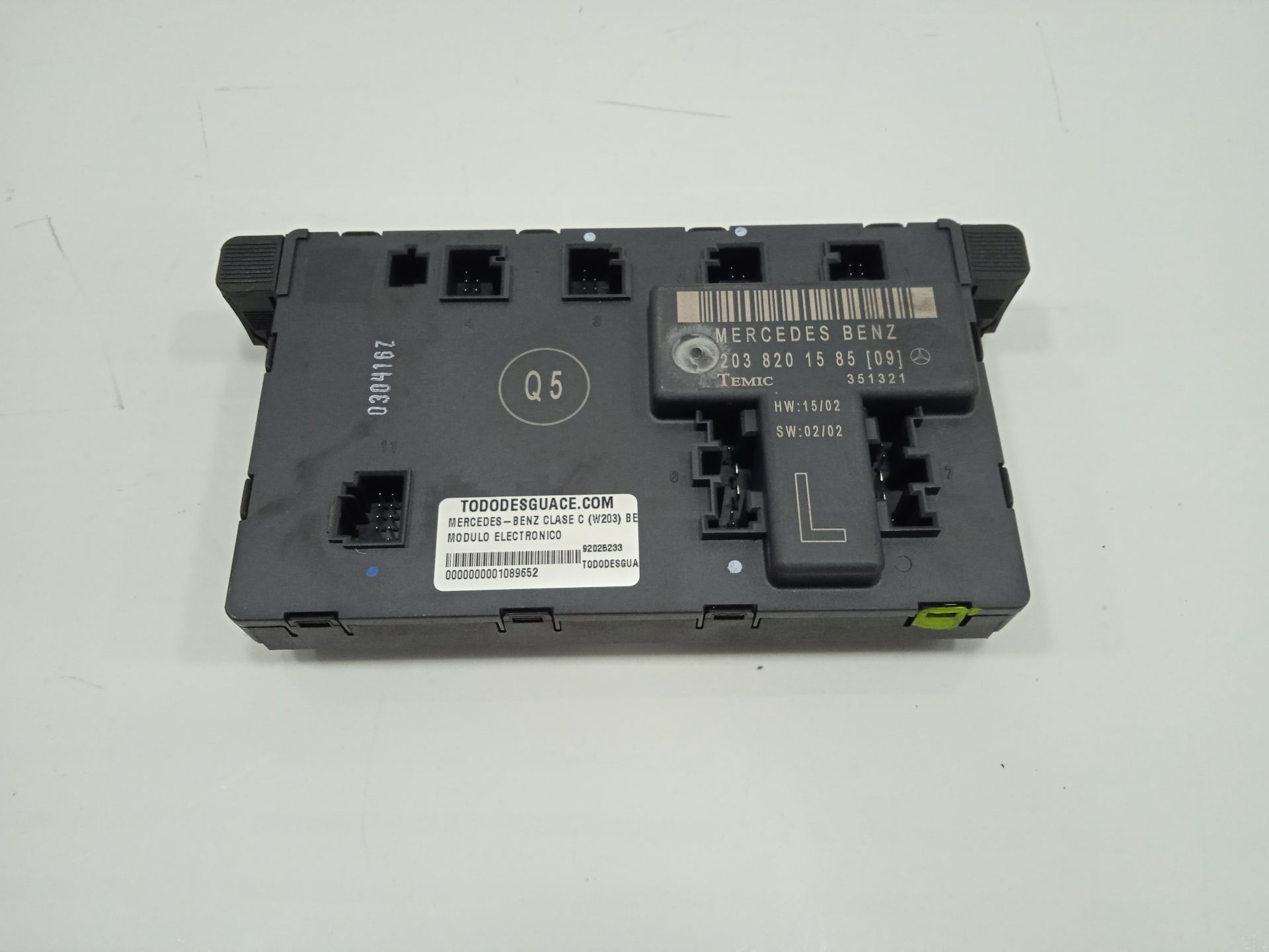 MODULO ELECTRONICO MERCEDES-BENZ CLASE C (W203) BERLINA 240 (203.061)