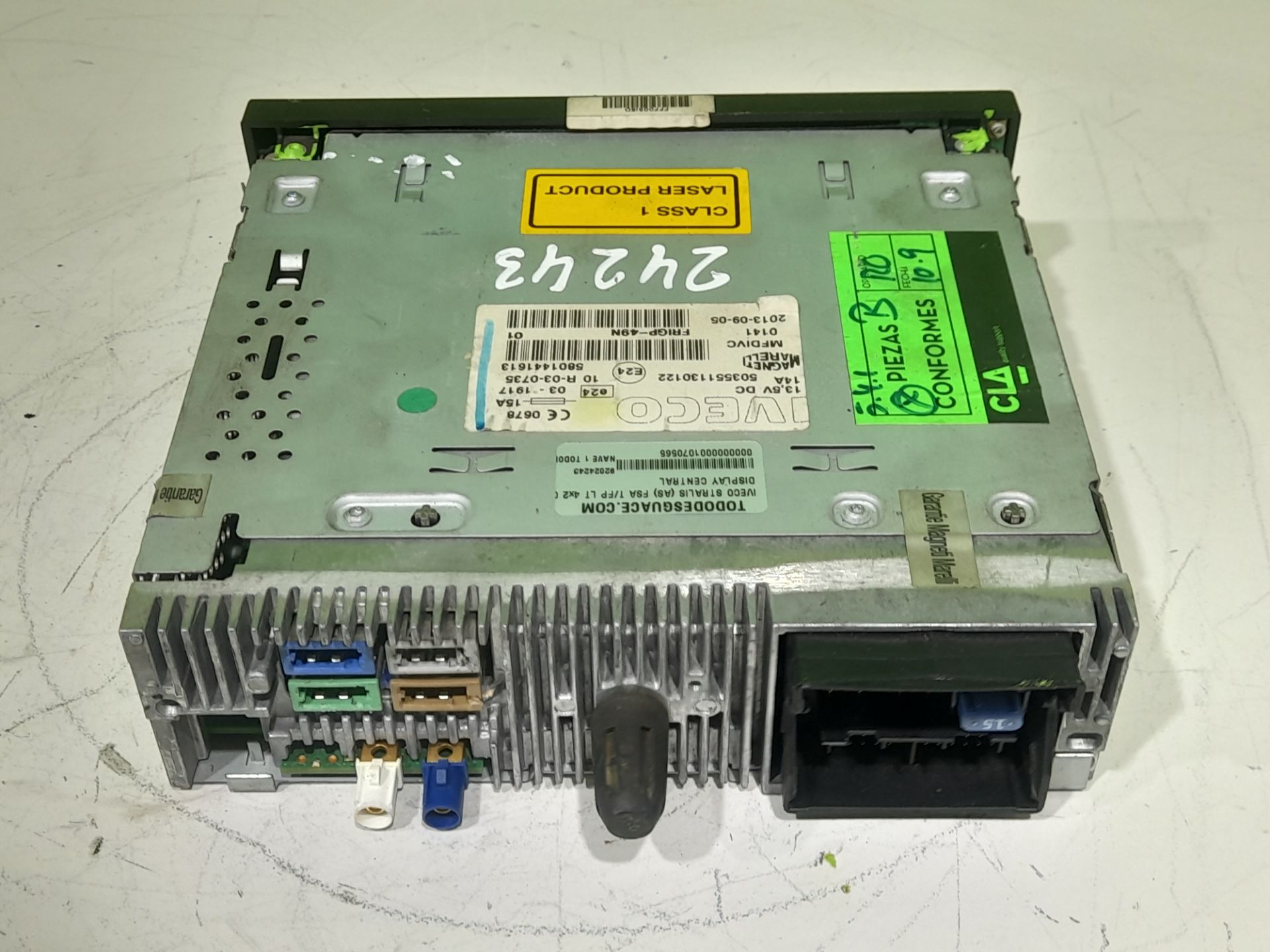 DISPLAY CENTRAL IVECO STRALIS (AS) FSA T/FP LT 4x2 Gran espacio