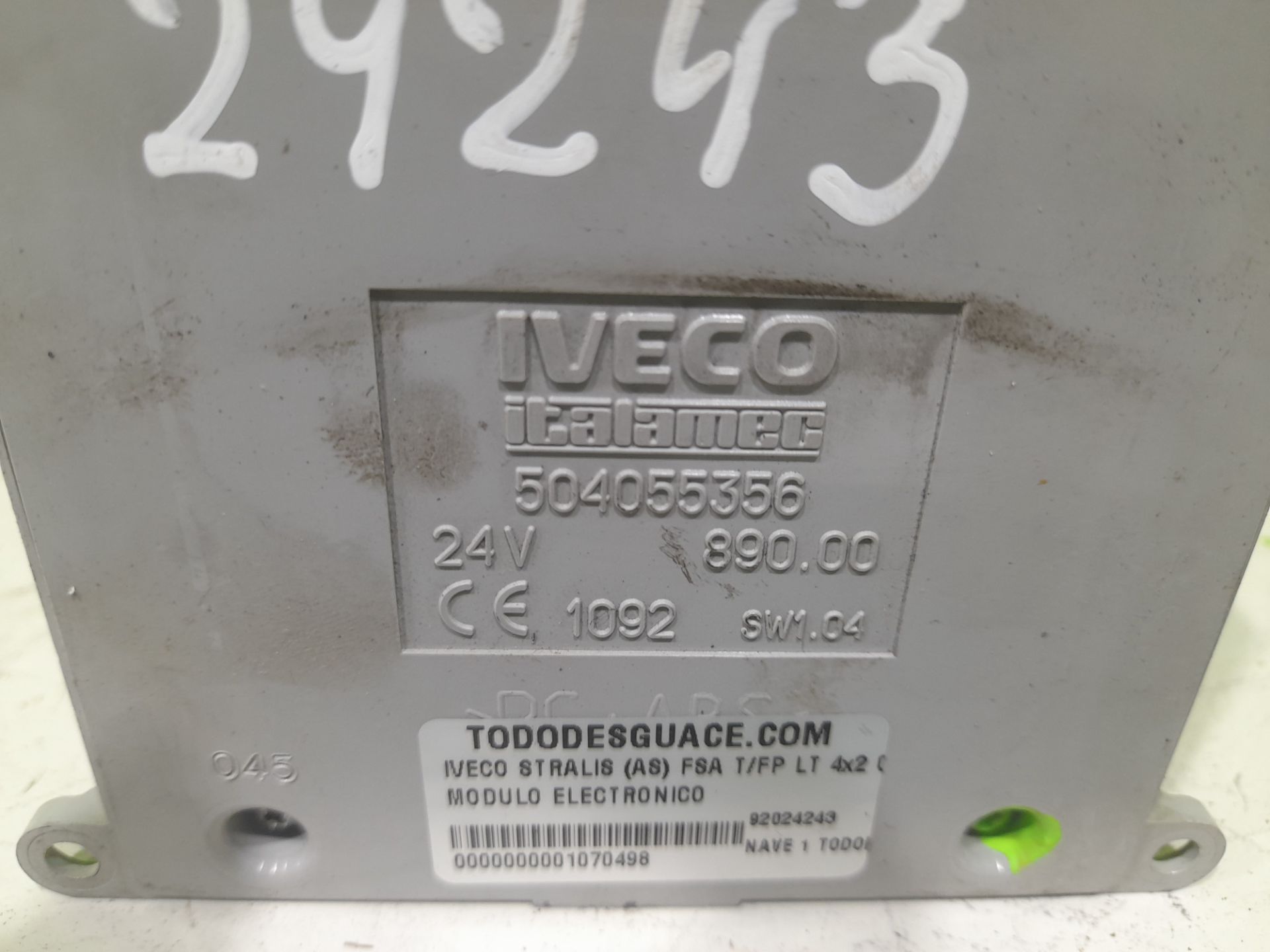 MODULO ELECTRONICO IVECO STRALIS (AS) FSA T/FP LT 4x2 Gran espacio