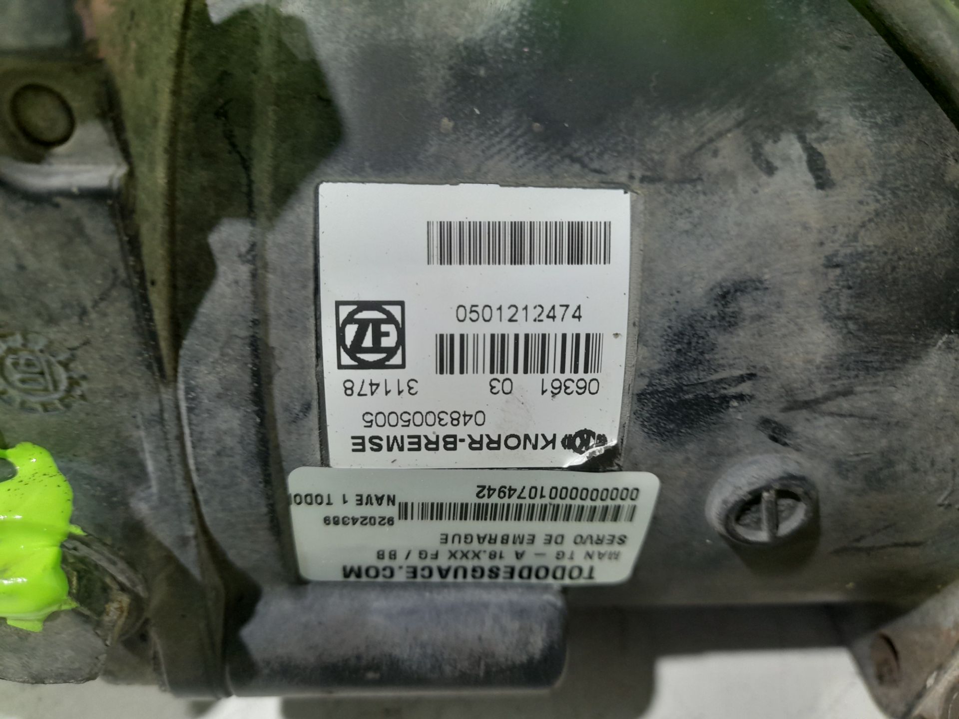 SERVO DE EMBRAGUE MAN TG - A 18.XXX FG / BB               (E3/E4) LX