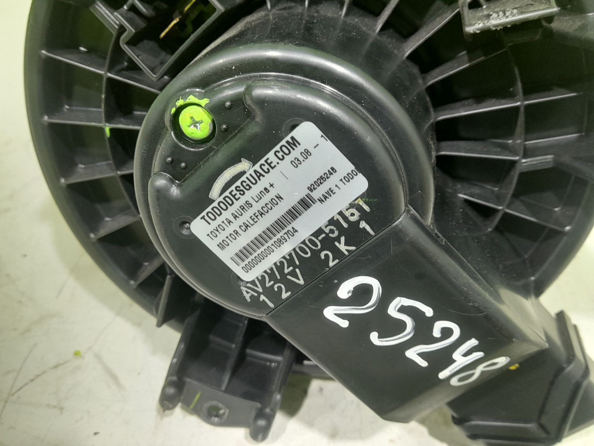 MOTOR CALEFACCION TOYOTA AURIS Luna+