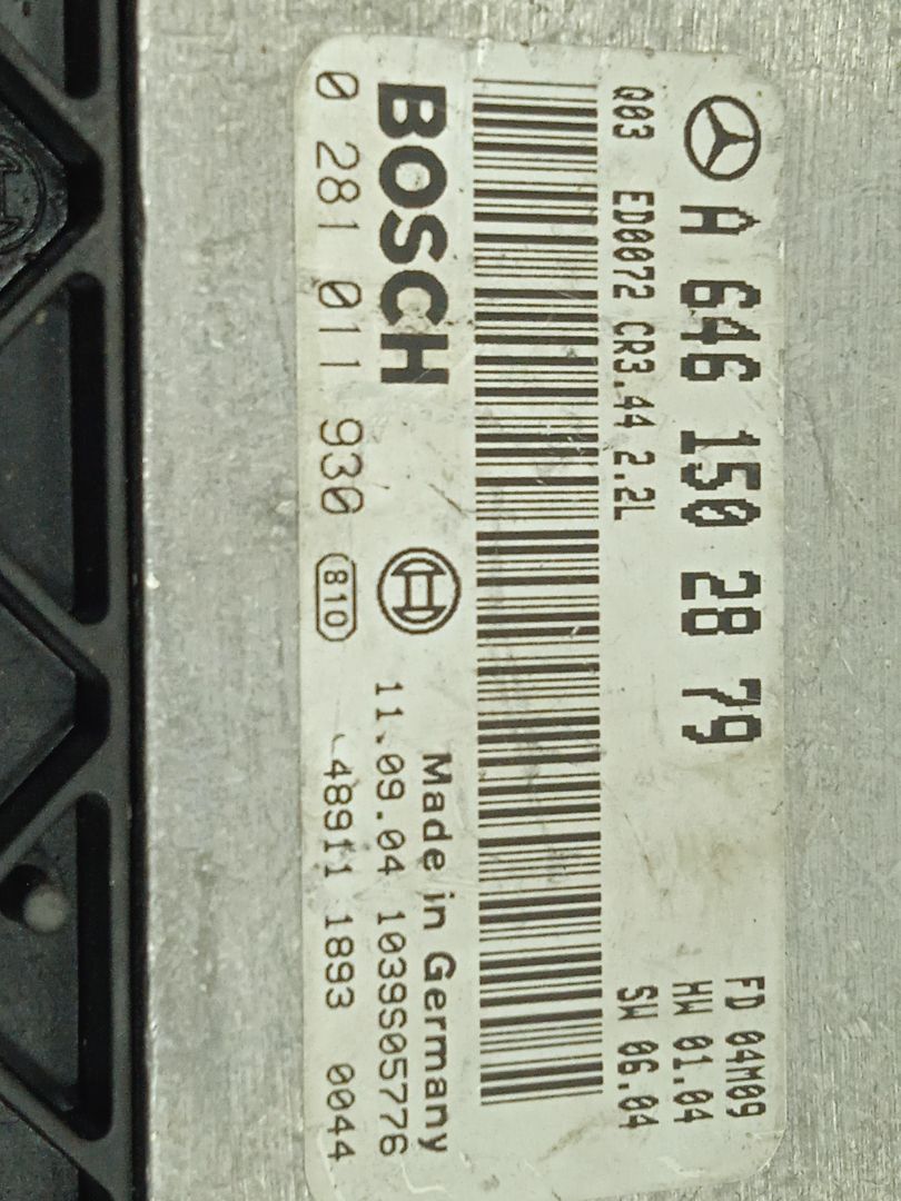 CENTRALITA MOTOR UCE MERCEDES-BENZ CLASE C (W203) BERLINA 220 CDI (203.006)