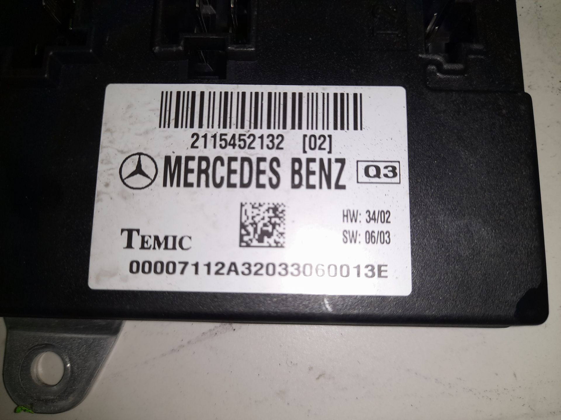 CENTRALITA LUCES MERCEDES-BENZ CLASE E (W211) BERLINA E 270 CDI (211.016)