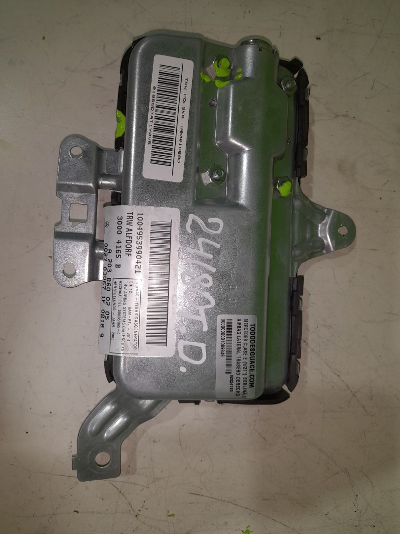AIRBAG LATERAL TRASERO DERECHO MERCEDES-BENZ CLASE E (W211) BERLINA E 270 CDI (211.016)