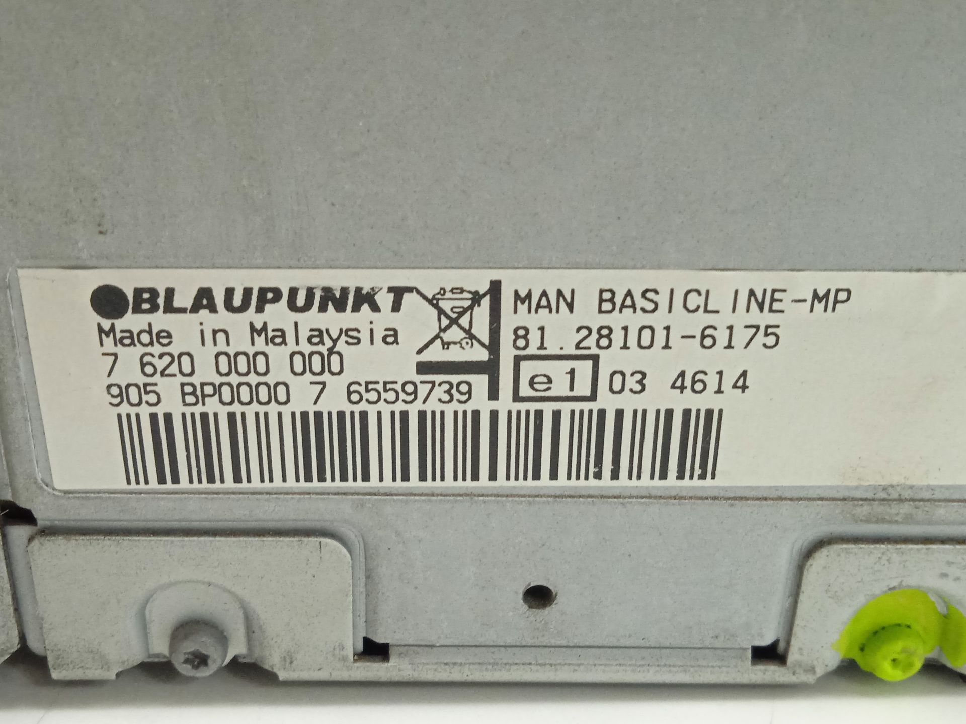 SISTEMA AUDIO / RADIO CD MAN TGX 18.XXX *