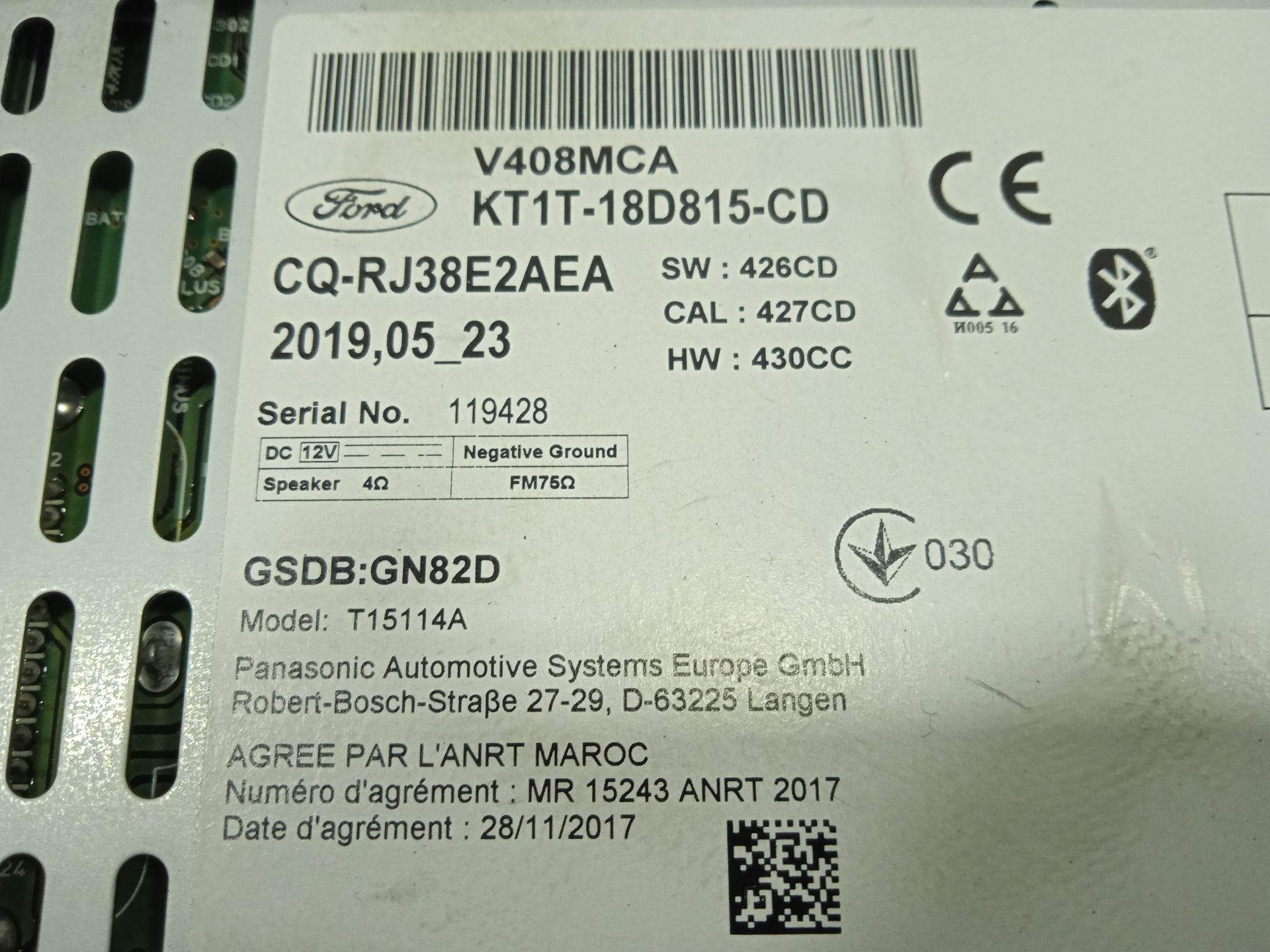 SISTEMA AUDIO / RADIO CD FORD TRANSIT CONNECT Combi 220 L1 Ambiente