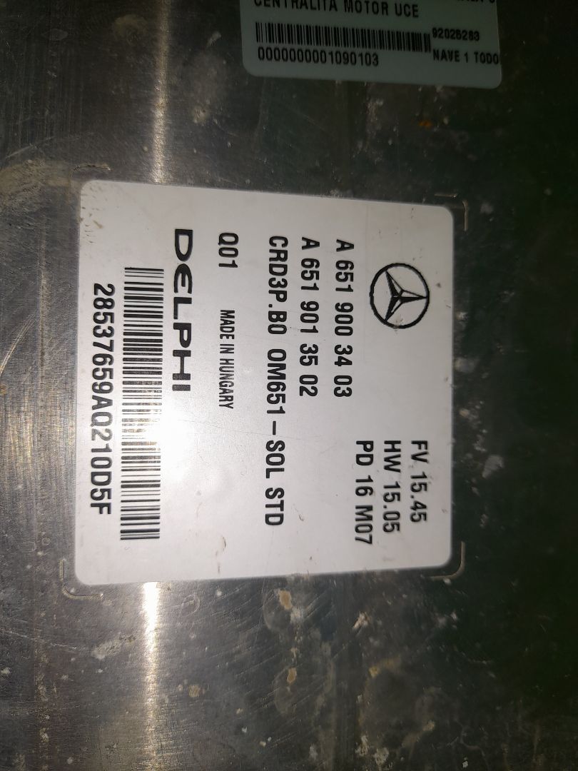 CENTRALITA MOTOR UCE MERCEDES-BENZ SPRINTERII CAJA CERRADA (DESDE 01.06) 210/211/213/214/216 CDI (906.611/613)