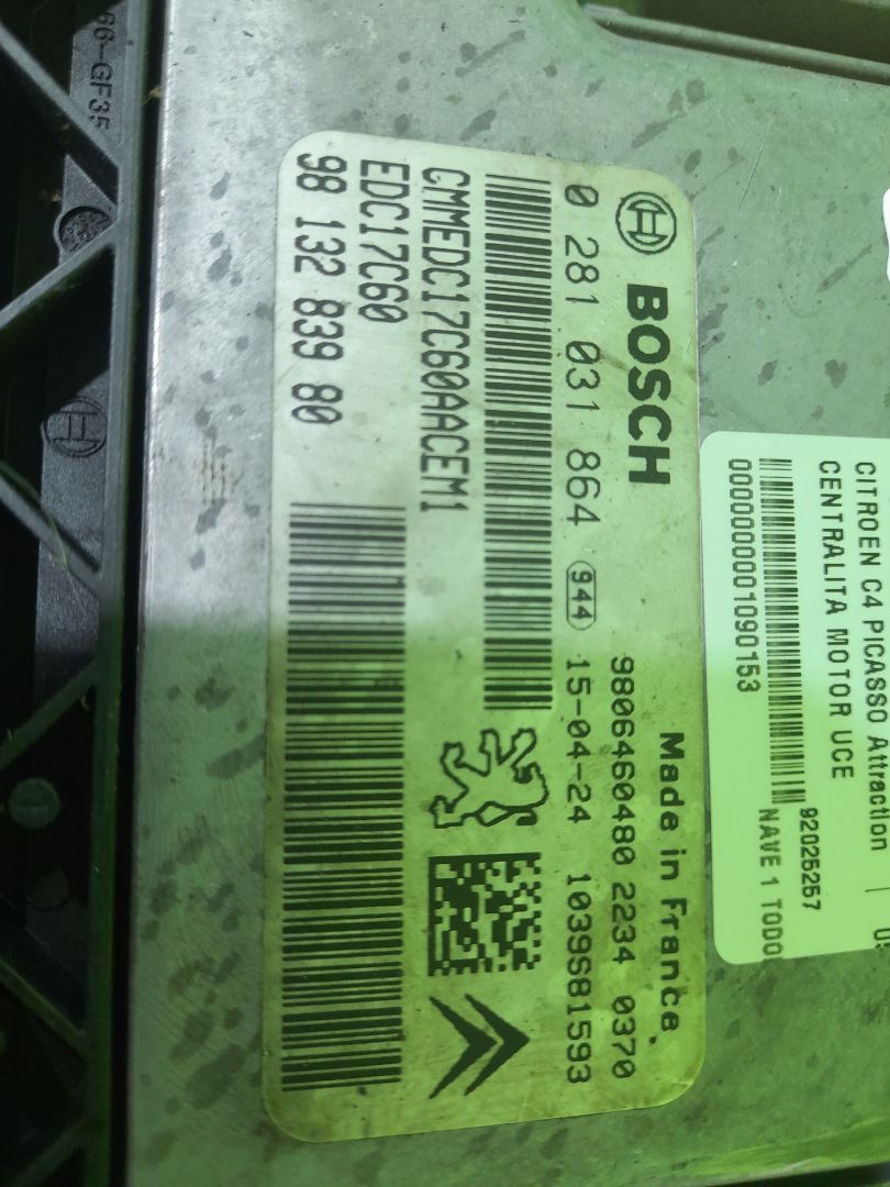 CENTRALITA MOTOR UCE CITROEN C4 PICASSO Attraction