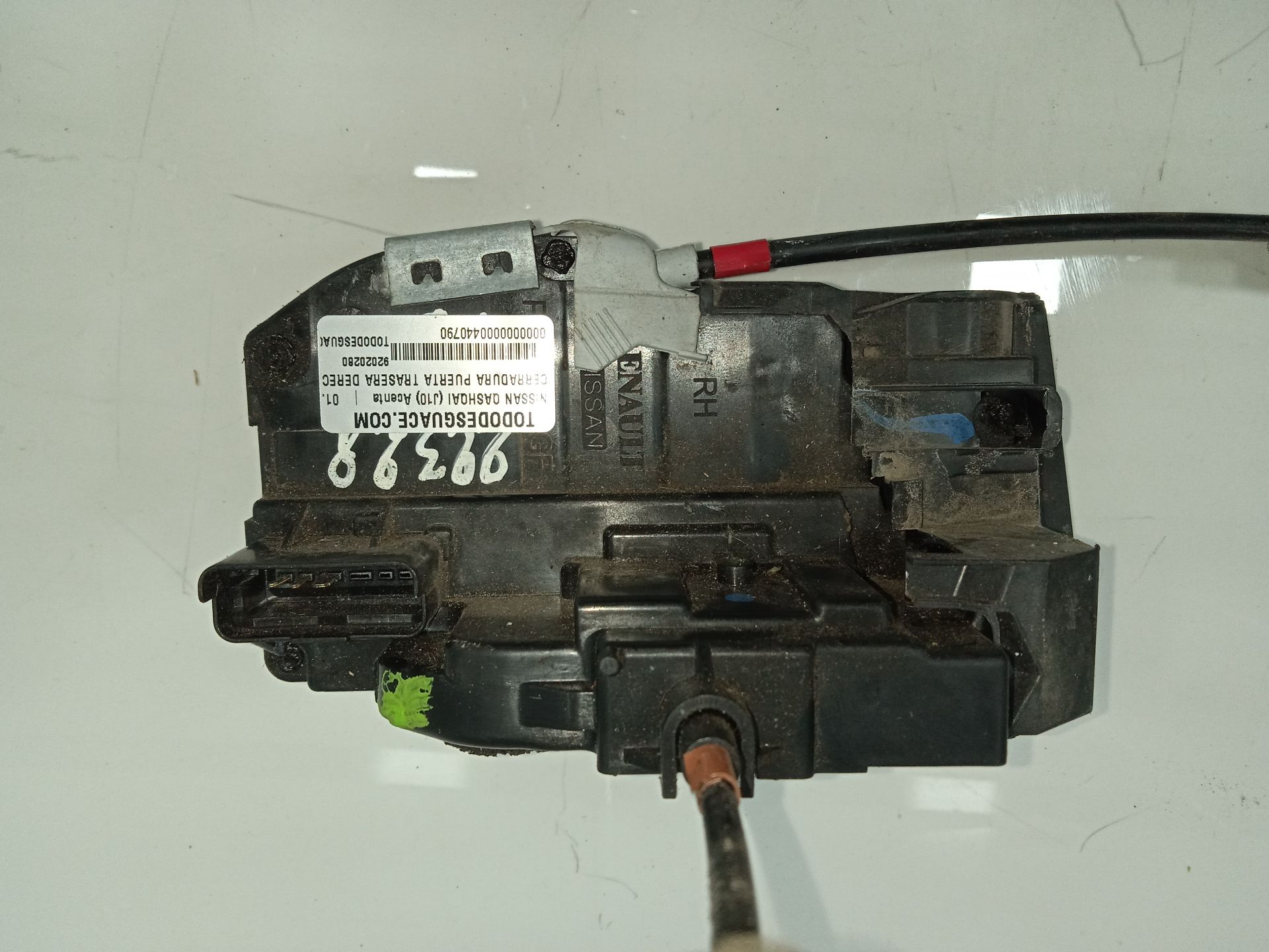 CERRADURA PUERTA TRASERA DERECHA NISSAN QASHQAI (J10) Acenta   |   01.07 - 12.14